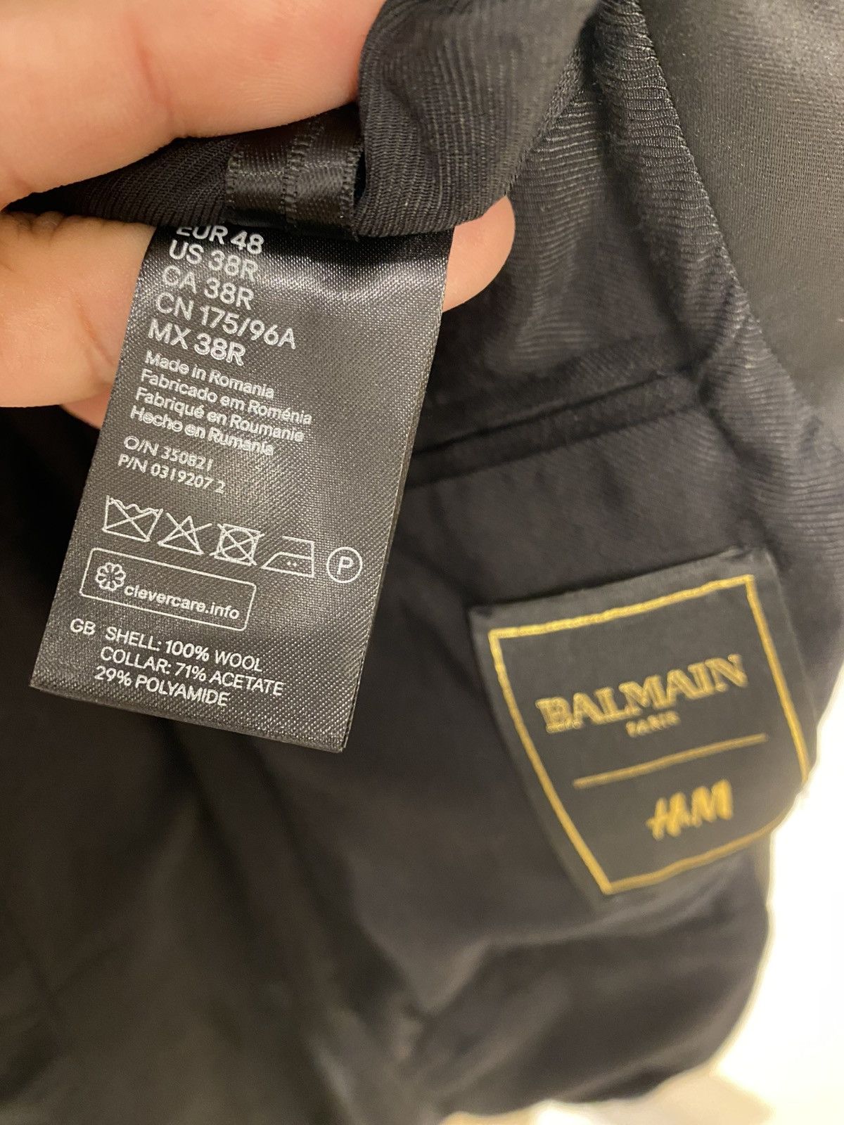 Balmain Balmain X H&M double-breasted Blazer 2015 Size 38R - 9 Thumbnail