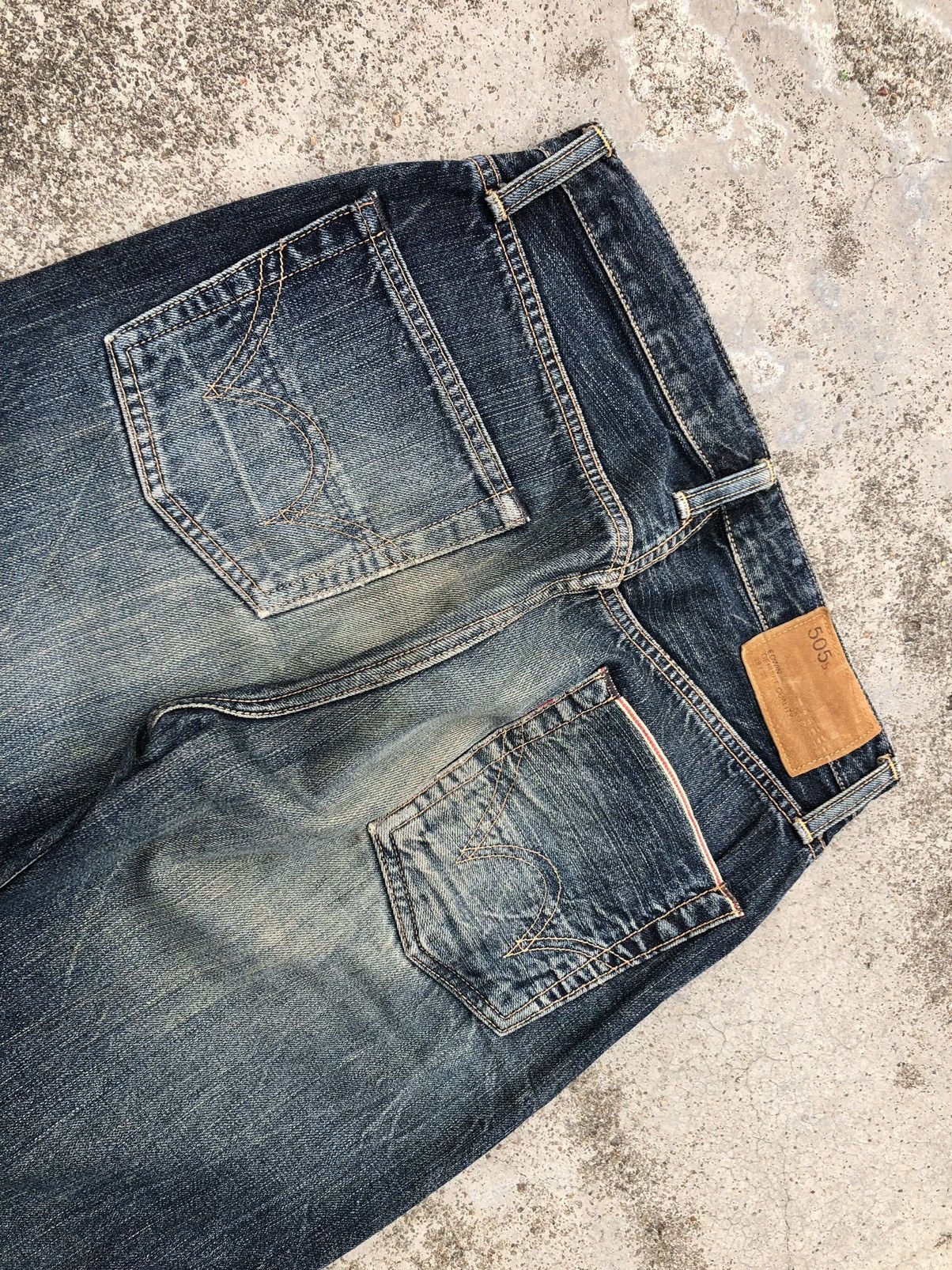 Edwin RUSTY BLUE DISTRESSED SELVEDGE DENIM BY EDWIN Size US 28 / EU 44 - 6 Thumbnail