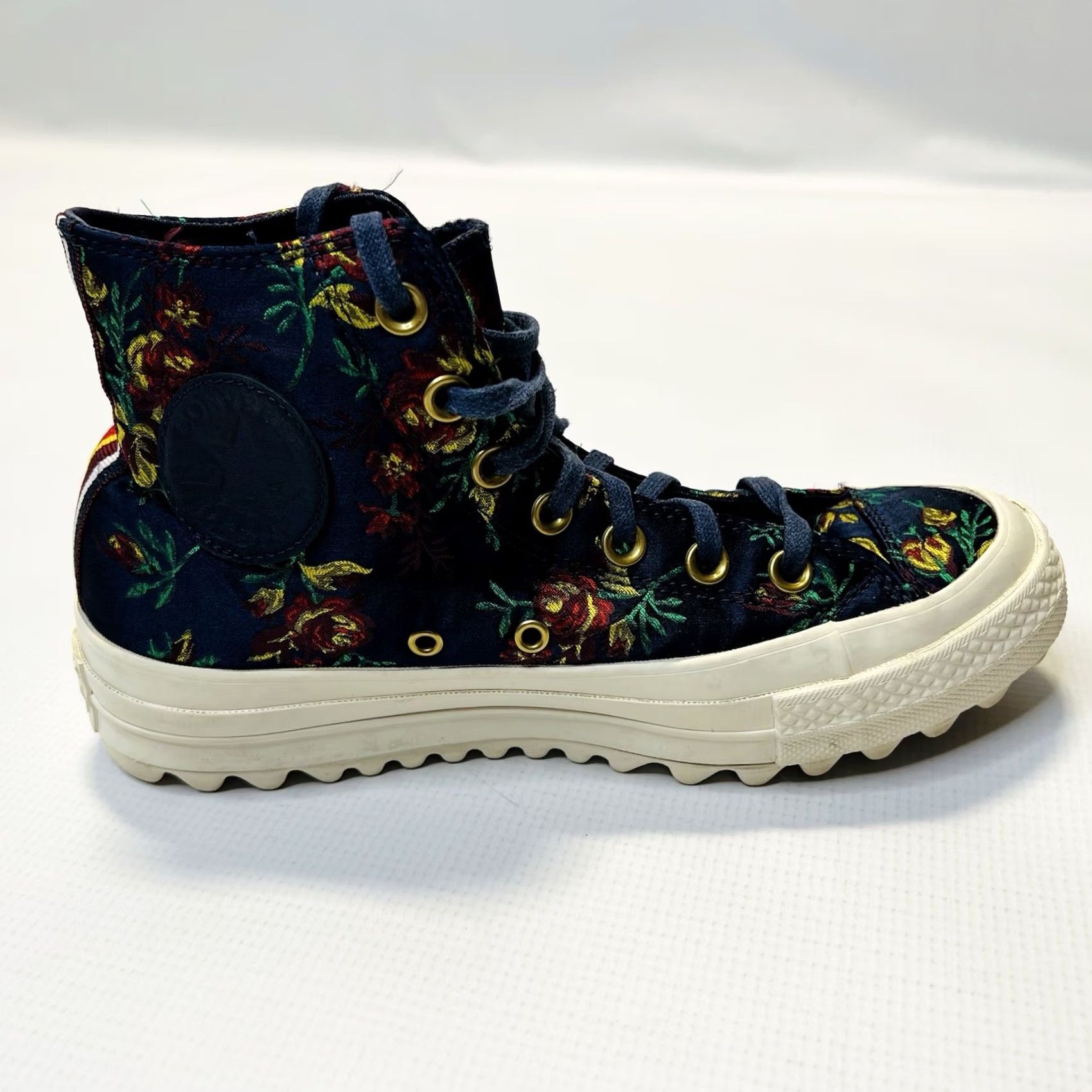 Converse Converse Platform Hi Top Shoes Women’s 7.5 Blue Floral CTAS Lift Ripple Sneaker Mid Top Casual Shoes Womens Size M / US 6-8 / IT 42-44 - 3 Thumbnail