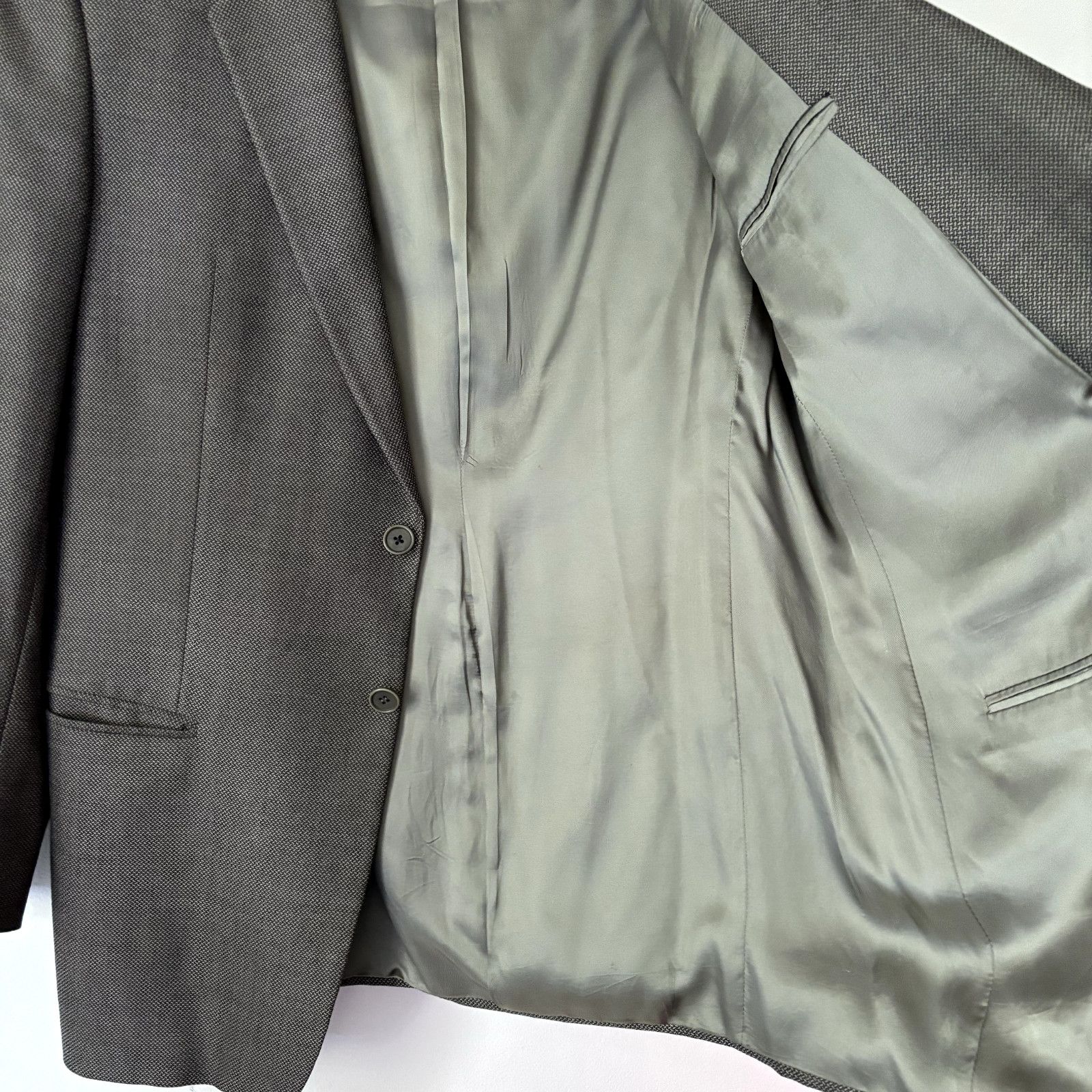 Other Mani Sport Coat Blazer Size 42 Gray Wool Suit Jacket Made in Size 42R - 5 Thumbnail