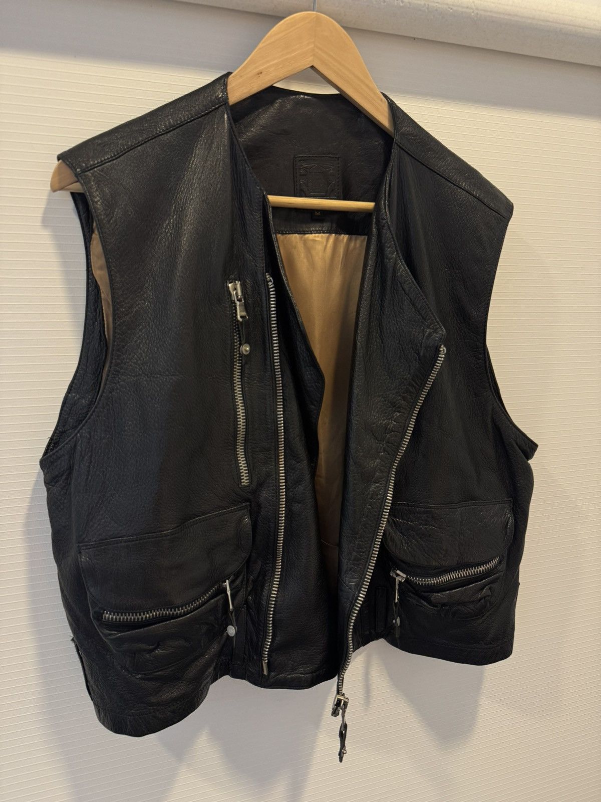 Vintage Garage Multi zip leather vest Size US M / EU 48-50 / 2 - 5 Thumbnail