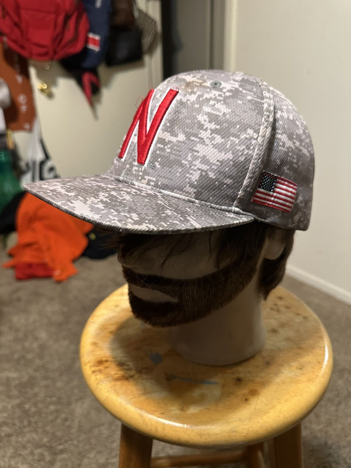 NCAA Vintage NCAA Nebraska Cornhusker “camouflage” hat 00s Size ONE SIZE - 6 Thumbnail