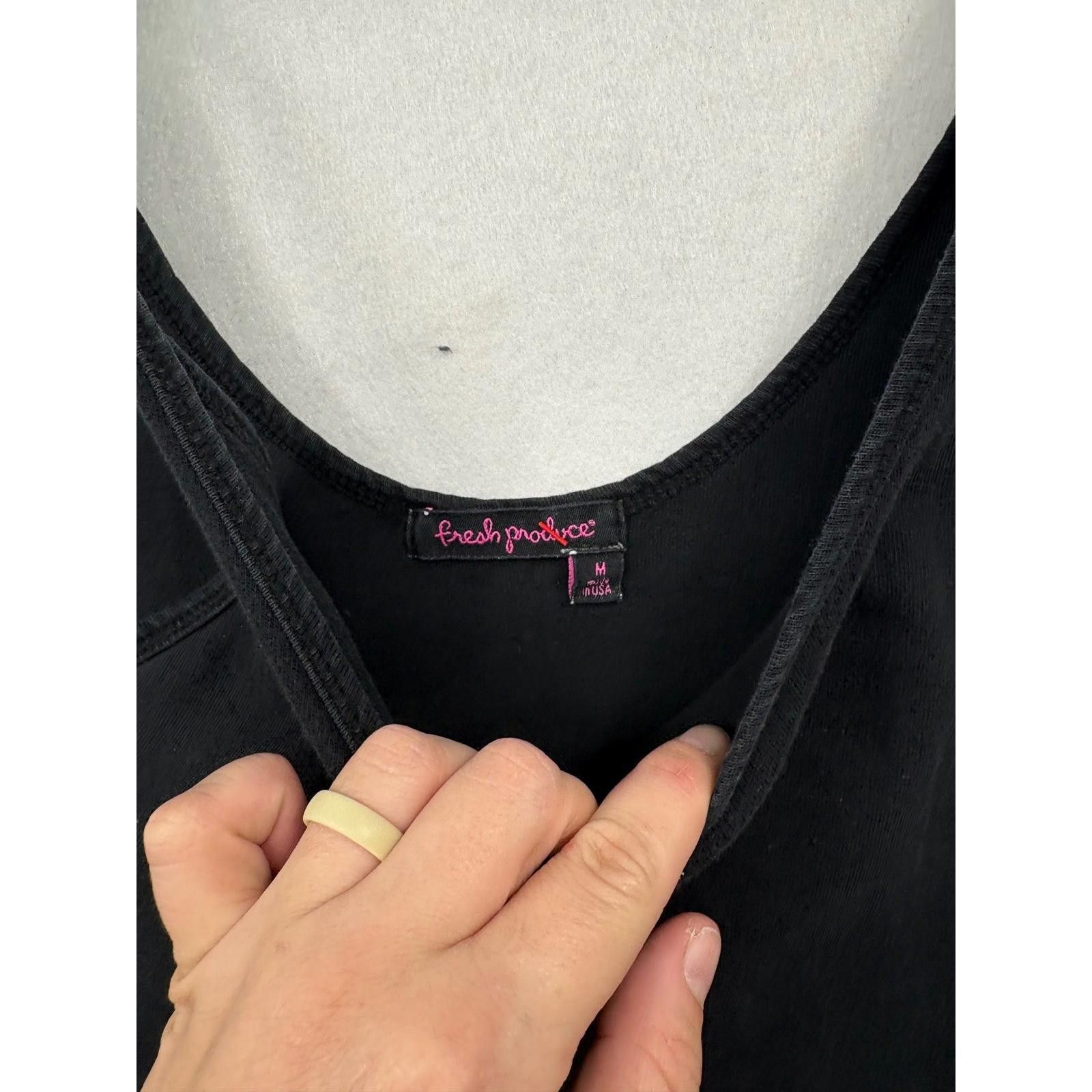 Other Fresh Produce Black Tank Dress Midi Pockets Women's Size M Size M / US 6-8 / IT 42-44 - 5 Thumbnail