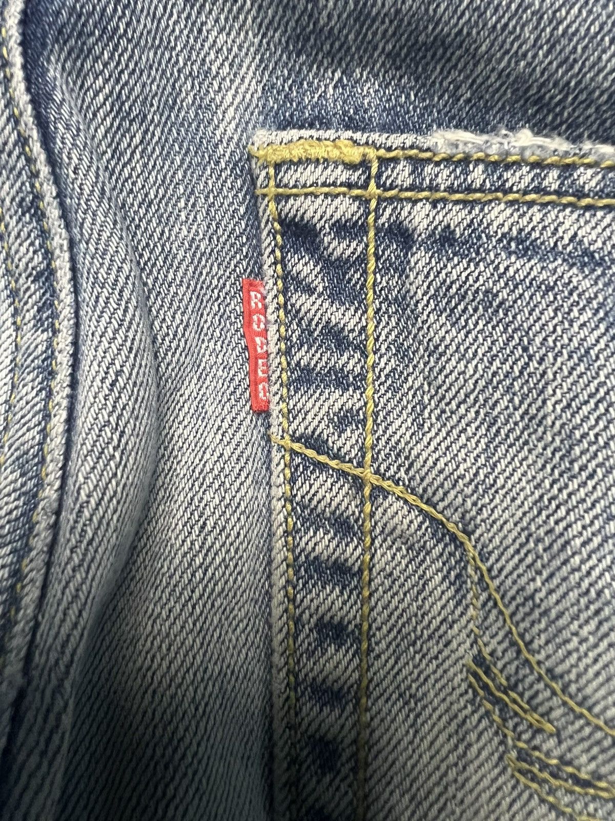 Japanese Brand Rodeo Crowns Japan Premium Distressed Denim Jeans (43) Size US 30 / EU 46 - 19 Thumbnail