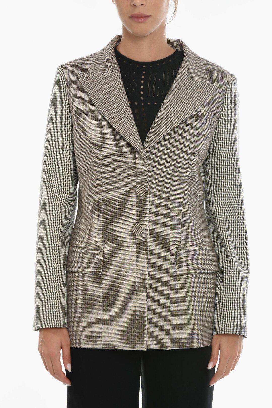 image of Fendi Og1Mm0124 Blazer In Brown, Women's (Size Medium)