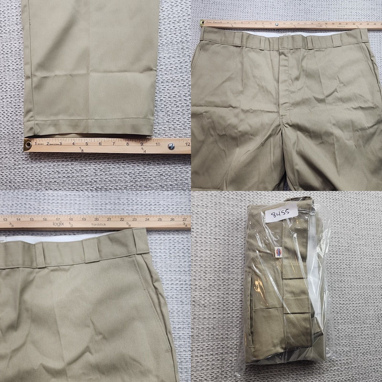 Dickies VINTAGE Dickies 874A Khaki Chino Pants Flat Front 50X30 Beige Workwear Mens NWT Dickies 874A Size US 34 / EU 50 - 8 Thumbnail