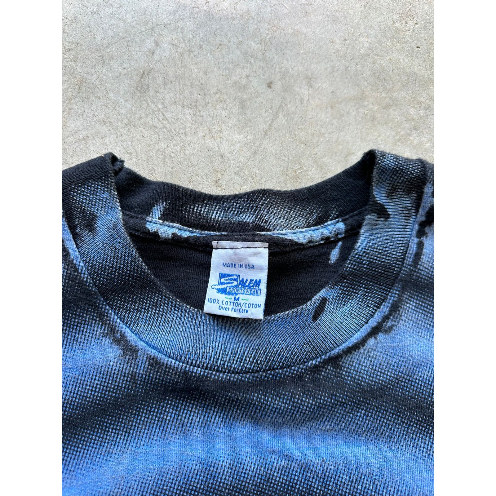 NFL × Salem Sportswear × Vintage Vintage Carolina Panthers 1993 Spiral All Over Print T-Shirt Size US M / EU 48-50 / 2 - 4 Thumbnail