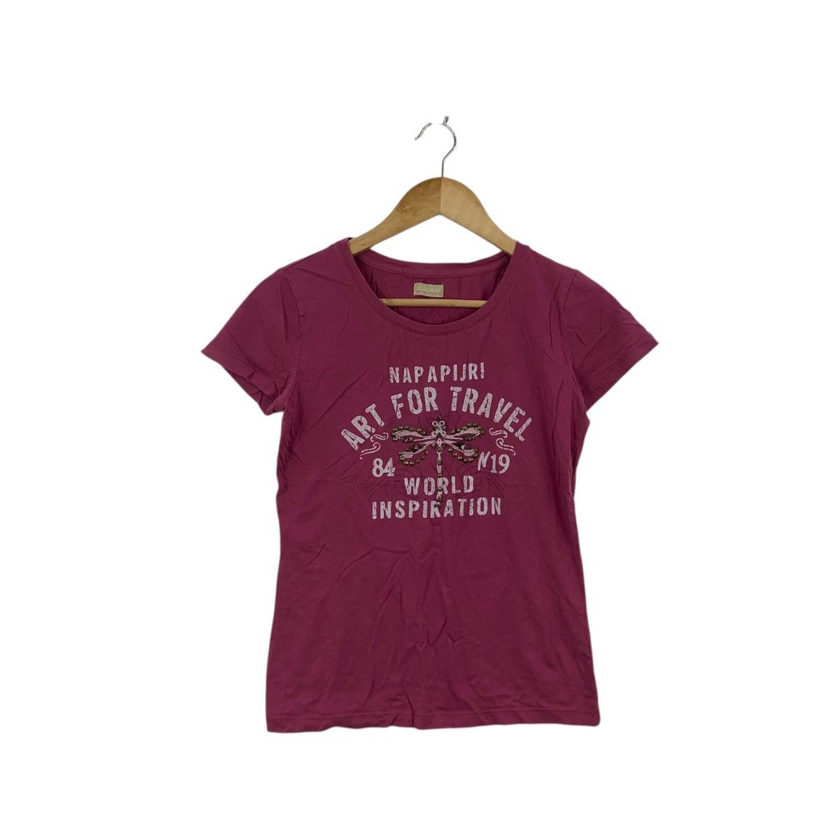 Napapijri NAPAPIJRI GEOGRAPHIC Art For Travel Tee Shirt Top World Size XS / US 0-2 / IT 36-38 - 1 Thumbnail