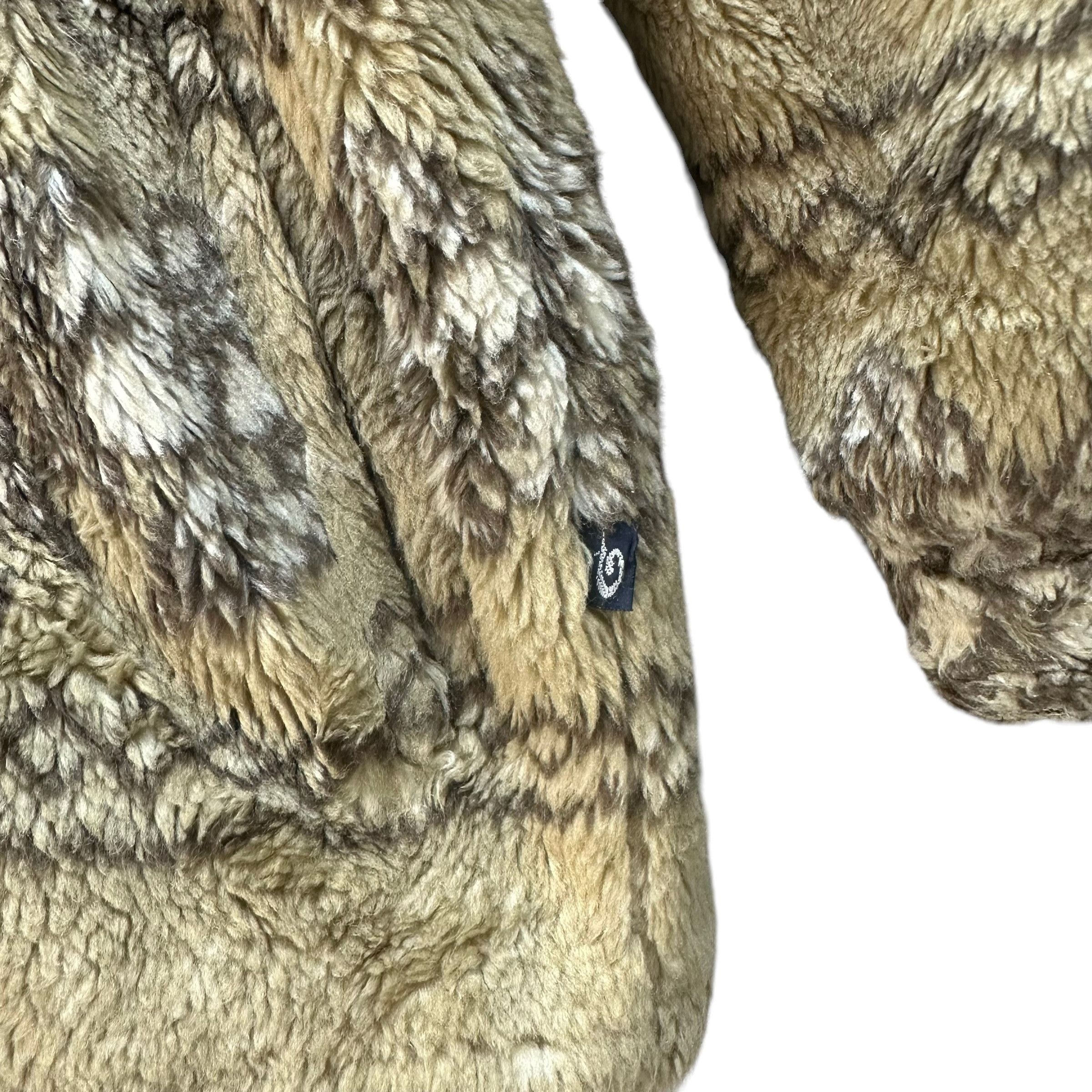 Japanese Brand PIKO MOTIF DESIGN FAUX FUR HOODIE JACKET #8734-023 Size US M / EU 48-50 / 2 - 6 Thumbnail