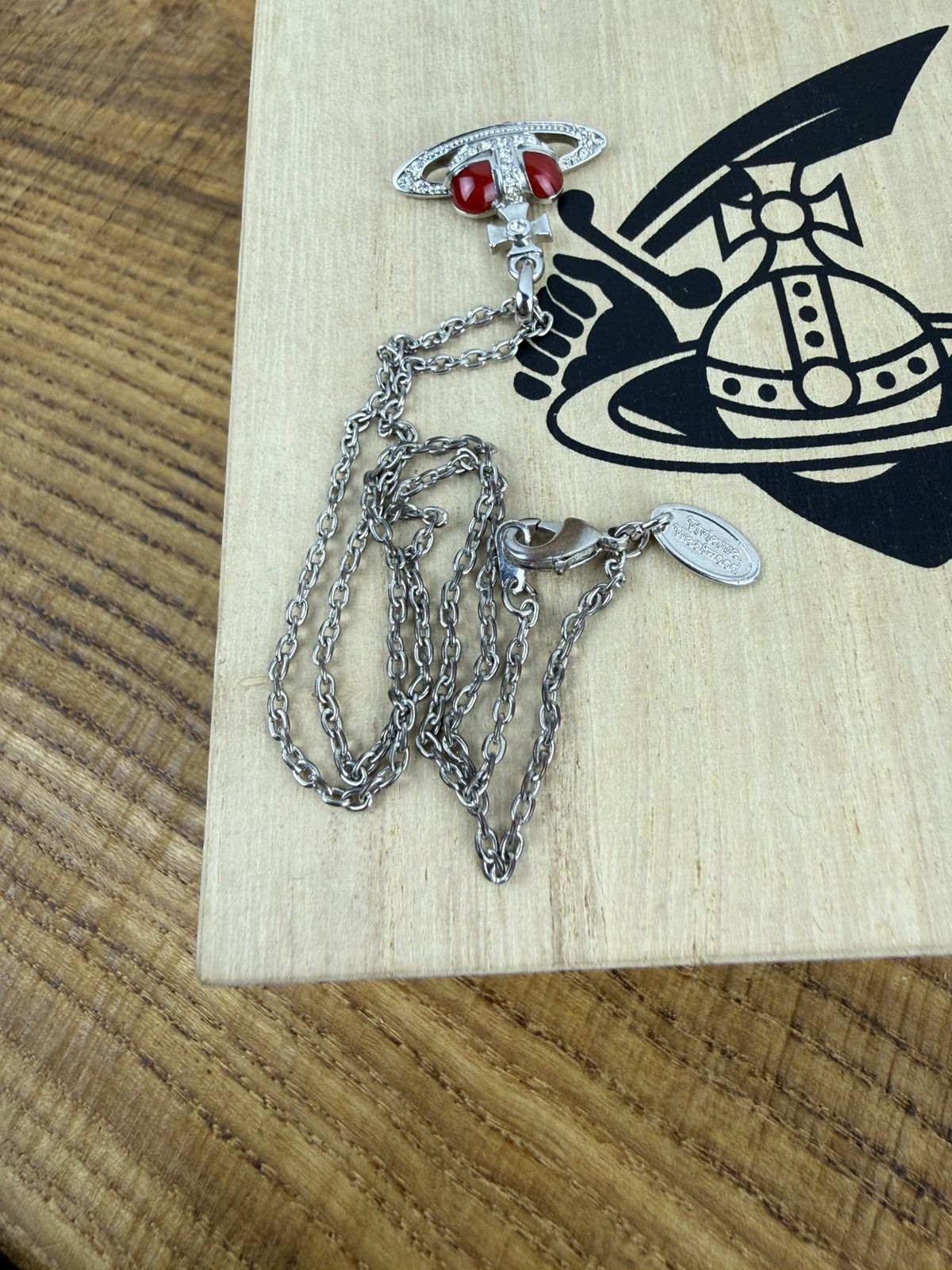 Vivienne Westwood Vintage Vivienne Westwood Diamante Heart Necklace Pendant Size ONE SIZE - 8 Thumbnail
