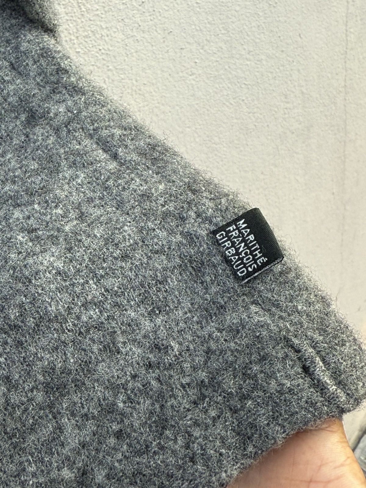 Marithe + Francois Girbaud MFG Short Mohair Wool Quilted Jumper Size L / US 10 / IT 46 - 14 Thumbnail