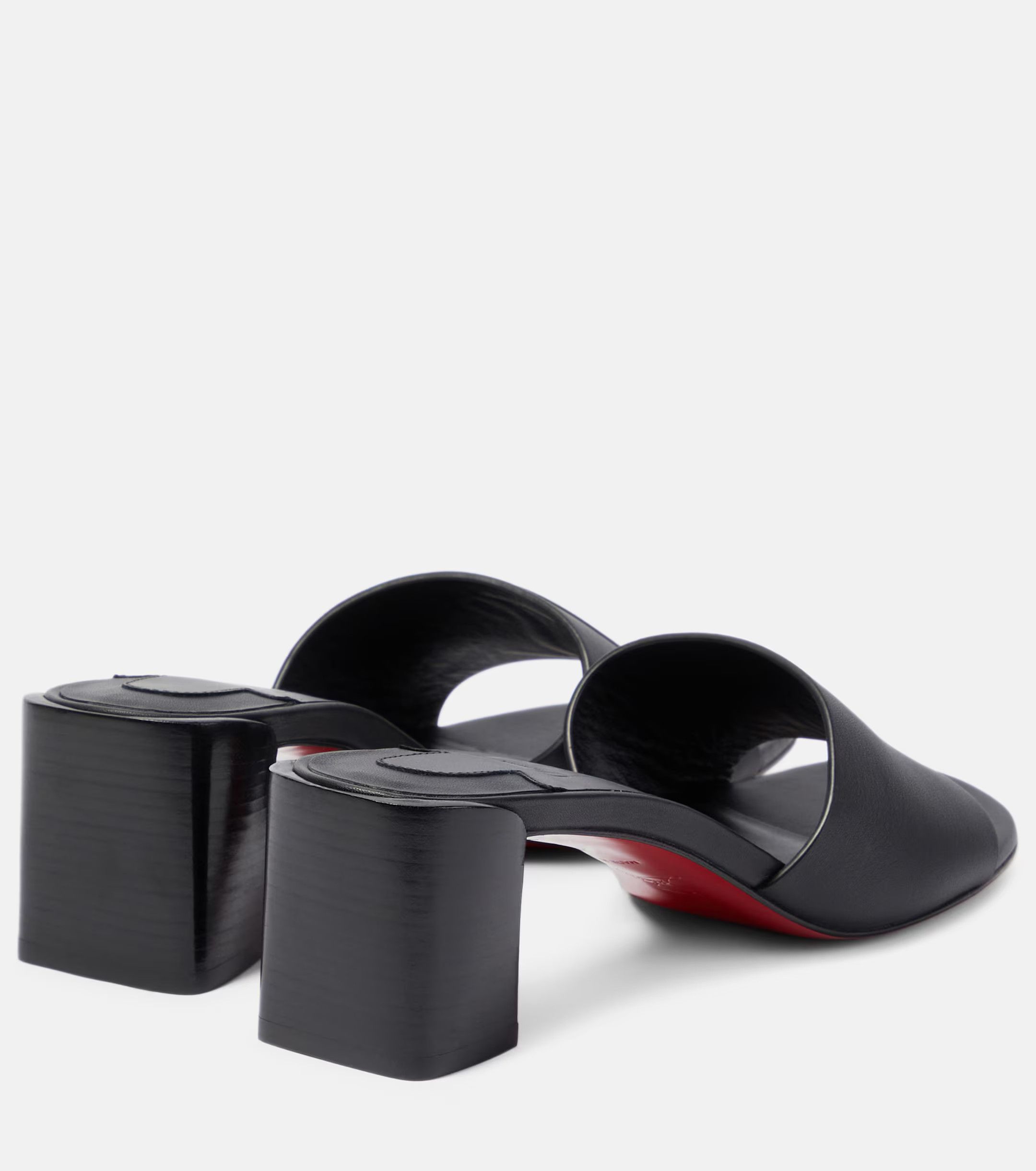 Christian Louboutin oc11z0625 Mules in Black Size US 7 / IT 37 - 2 Thumbnail