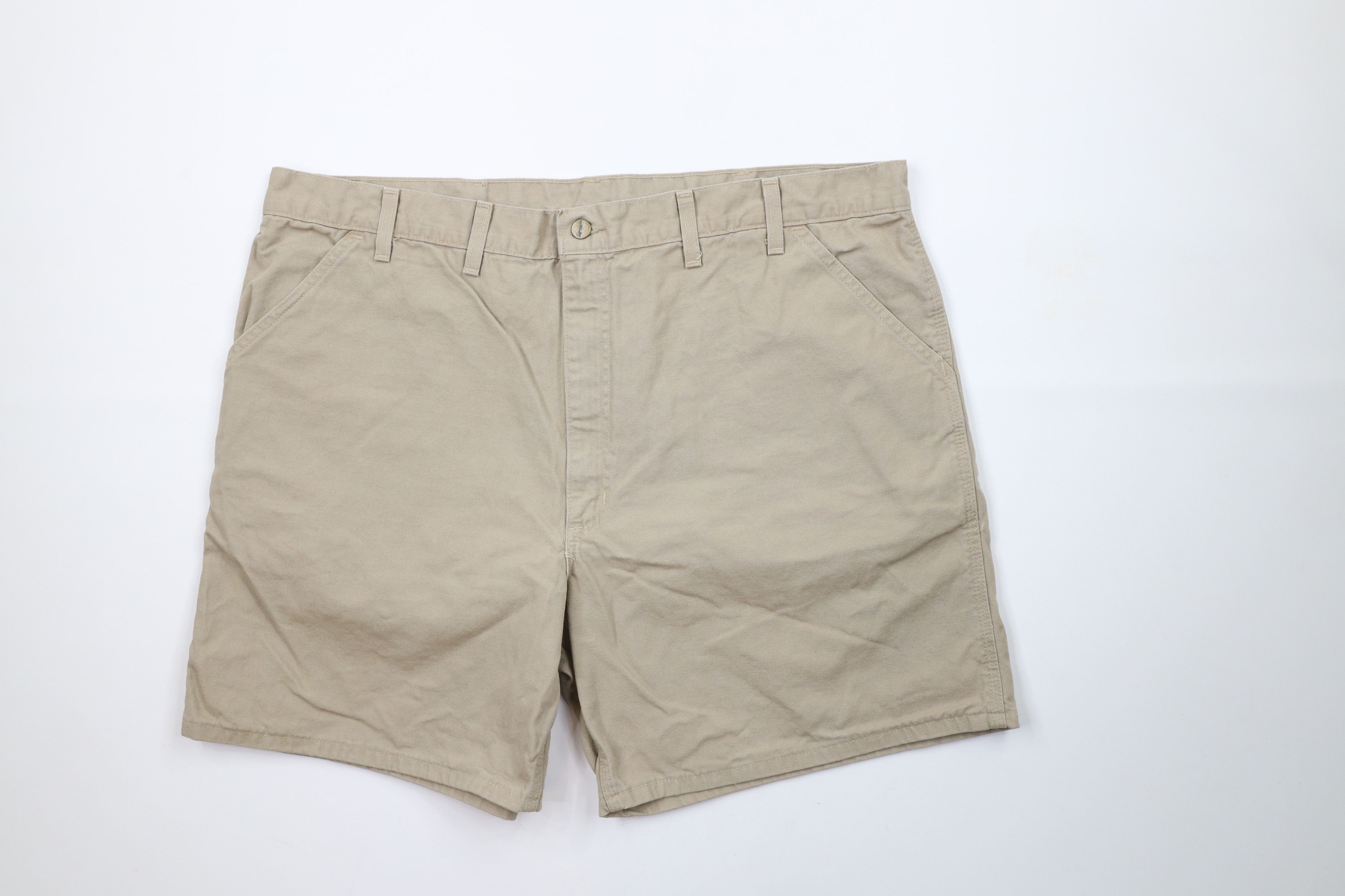 Carhartt × Vintage Vintage Y2K 2000 Carhartt Above Knee Shorts Beige USA Size US 44 / EU 60 - 1 Thumbnail