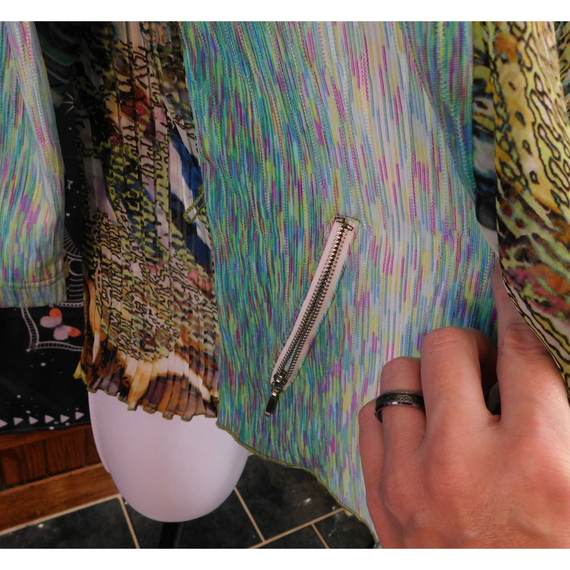 Other Vintage 90s Alberto Makali Rainbow Mermaidcore Animal Print Size M / US 6-8 / IT 42-44 - 5 Thumbnail