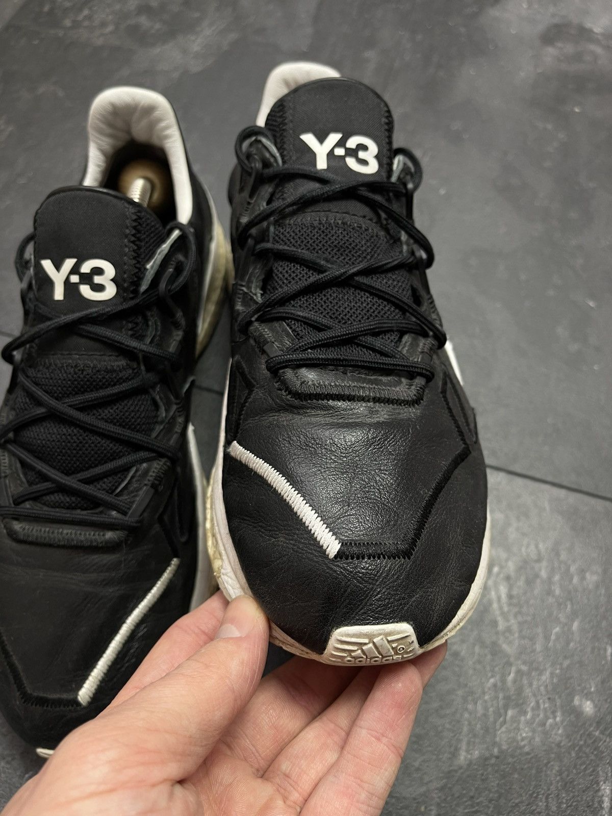 Adidas × Vintage × Yohji Yamamoto Vintage adidas y-3 low top leather sneakers Size US 9 / EU 42 - 7 Thumbnail