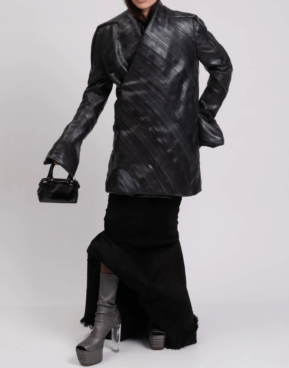 Rick Owens 1/1 RICK OWENS Recycled Rubber Jacket Size S / US 4 / IT 40 - 4 Thumbnail