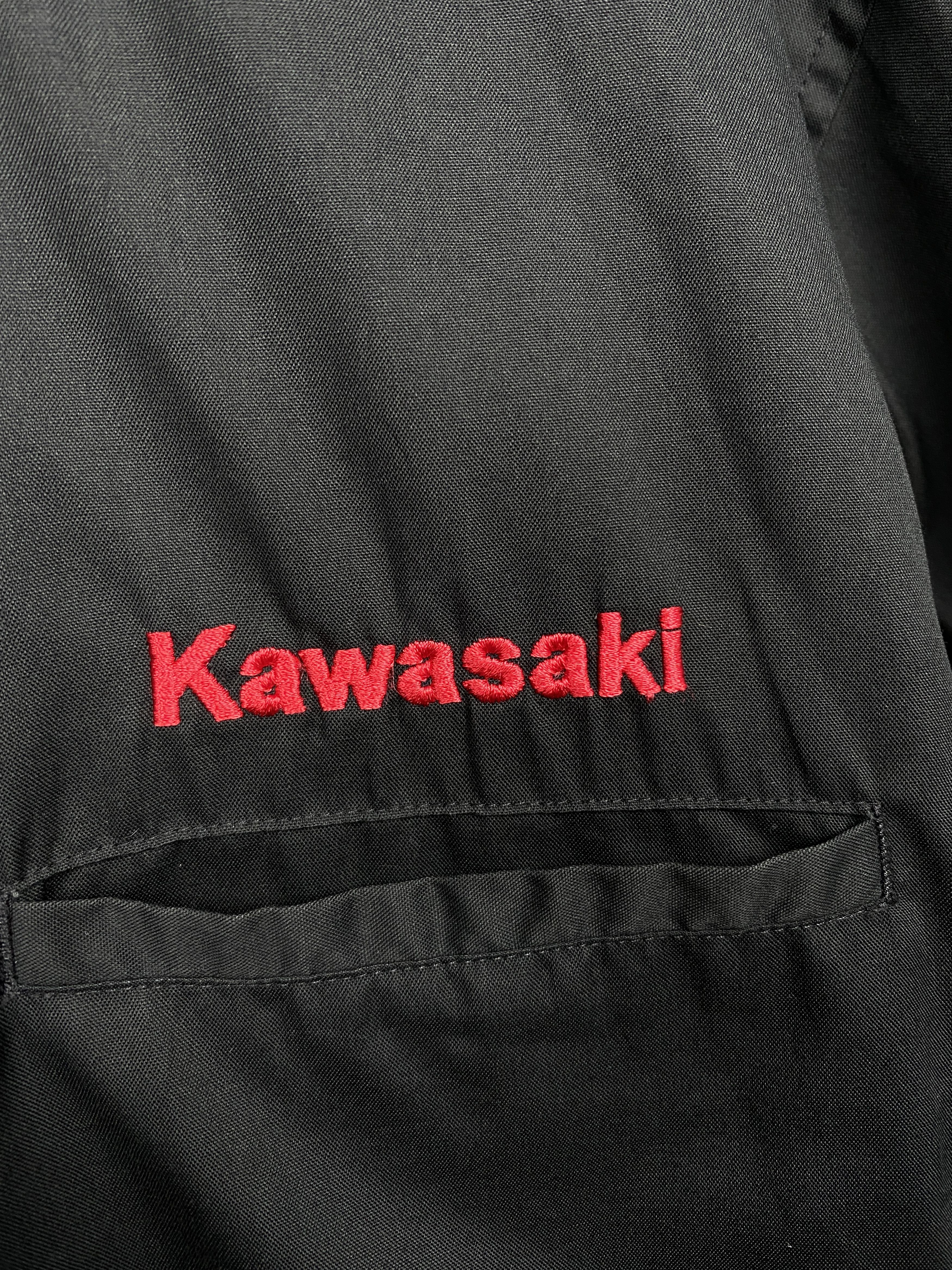 Japanese Brand Kawasaki Racing Team Vintage Mens Short Sleeve Shirt Size US L / EU 52-54 / 3 - 3 Thumbnail