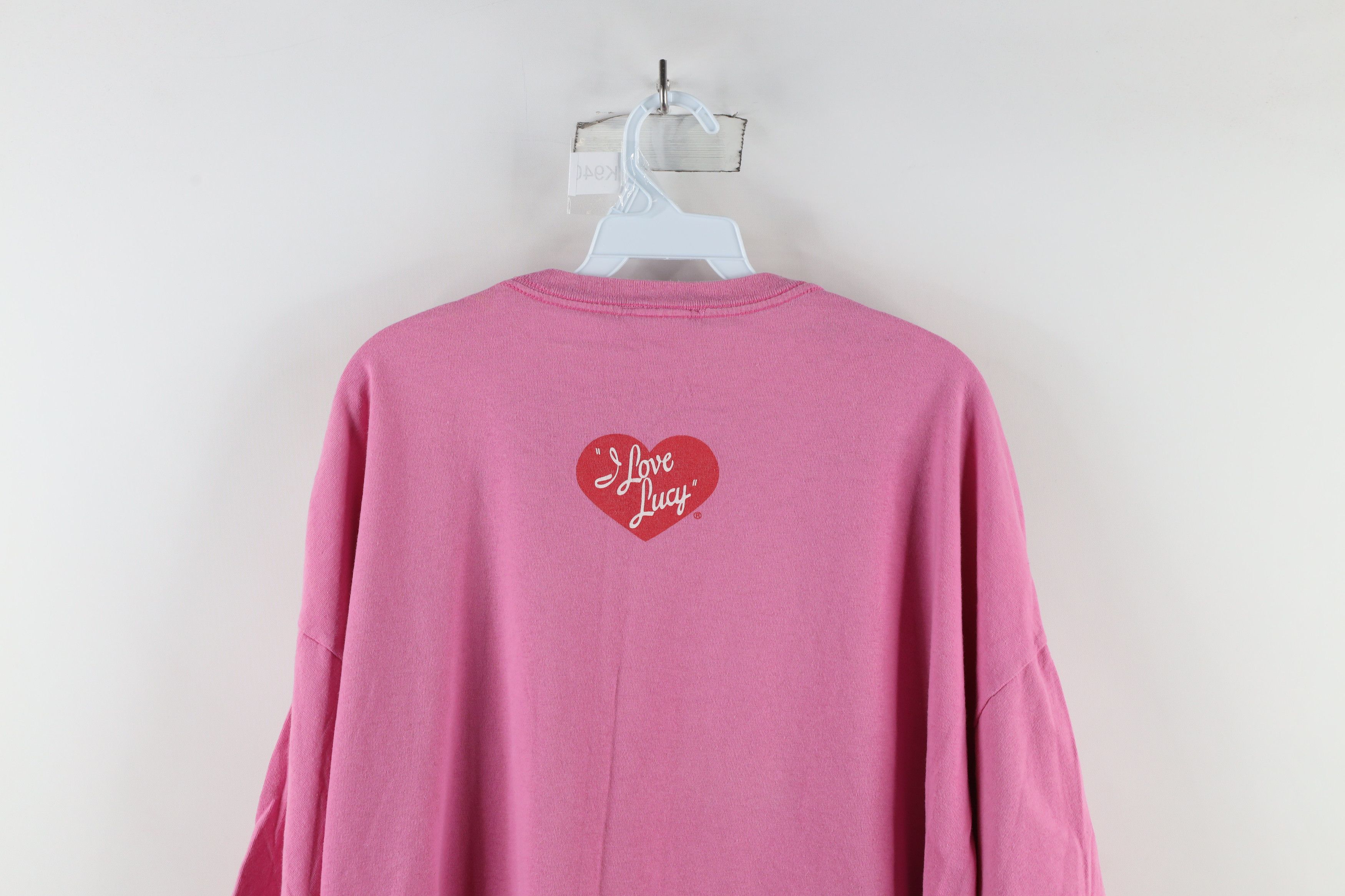 Vintage Vintage Y2K 2002 I Lucy Lucys Chocolate Factory T-Shirt Pink Size XXL / US 16-18 / IT 52-54 - 12 Thumbnail