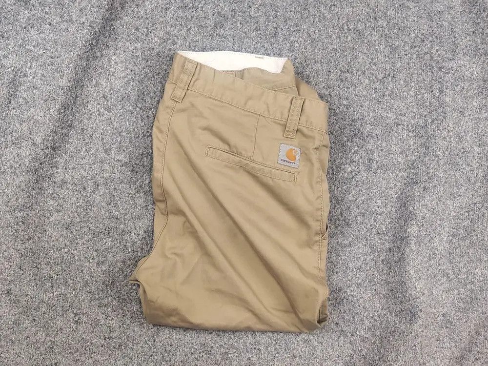 Carhartt Carhartt Wip Tander Beige Canvas Trouser Pants Vintage Style Size US 32 / EU 48 - 1 Thumbnail
