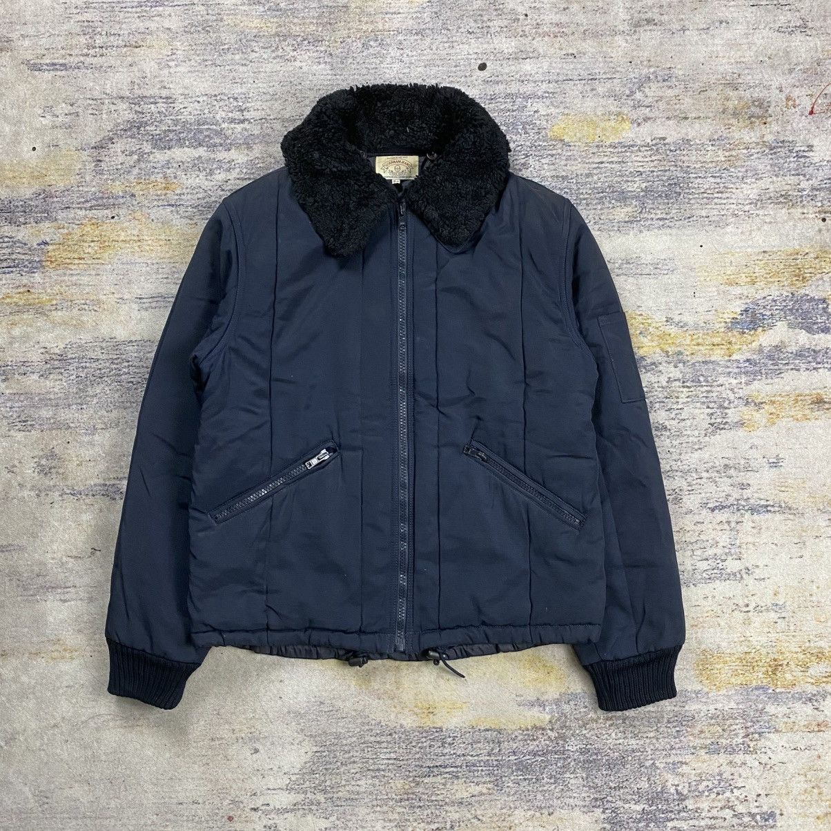 Armani Vintage 90s Armani jeans padded jacket Size US L / EU 52-54 / 3 - 1 Thumbnail