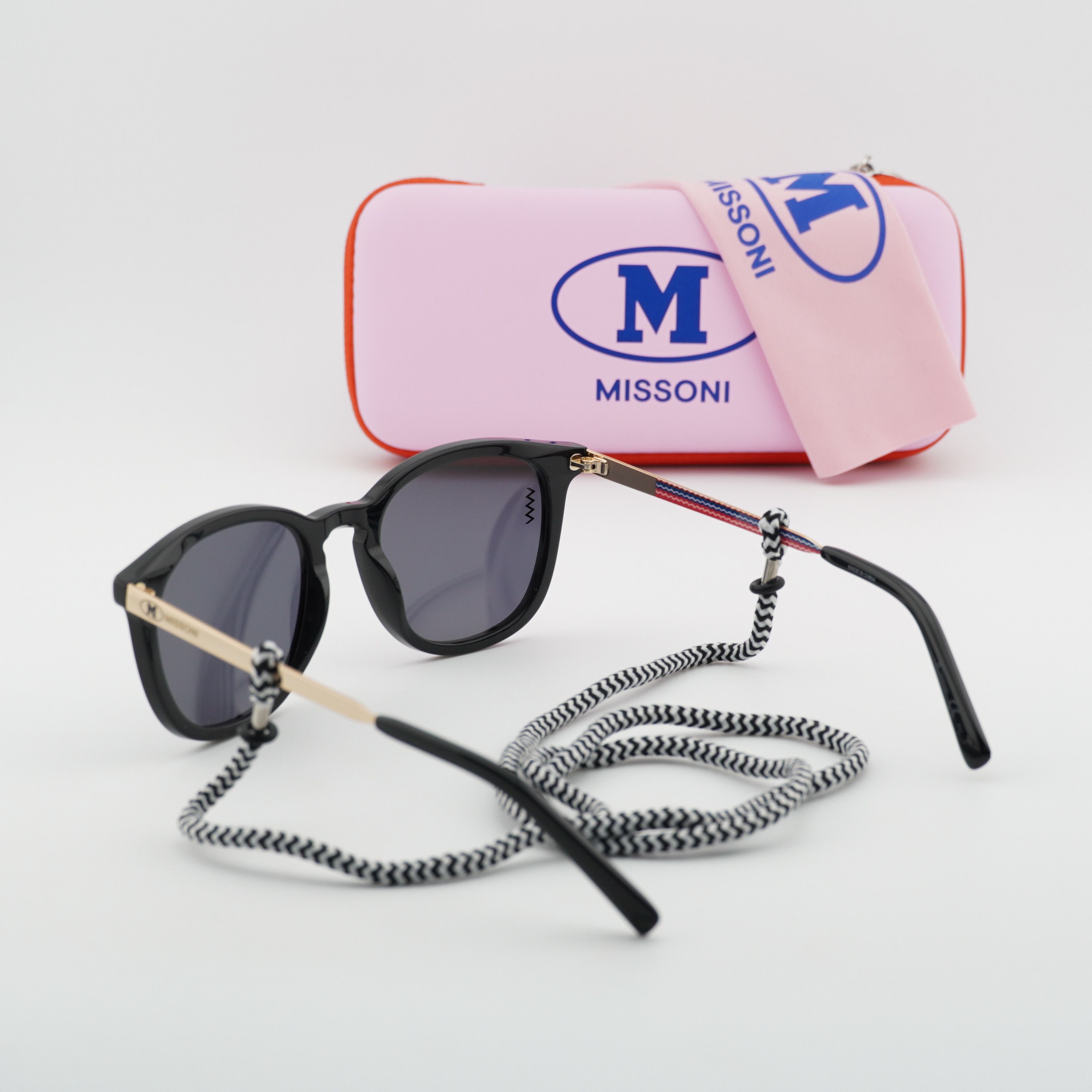 Missoni M Missoni MMI 0027/S 0807 IR Sunglasses Black Square Frame Size ONE SIZE - 10 Thumbnail