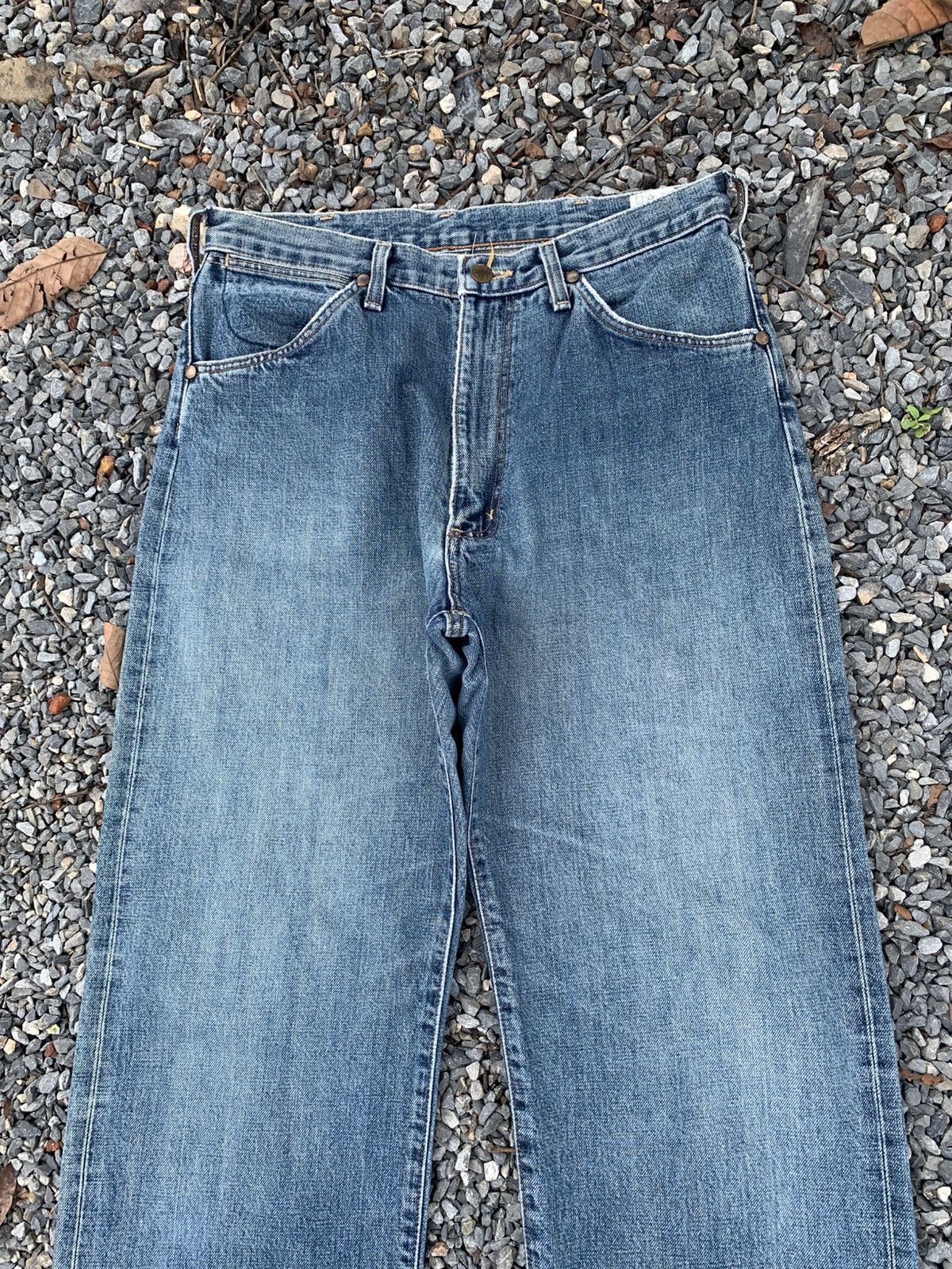 Kapital VINTAGE WRANGLER SELVEDGE BAGGY WESTERN FADED DENIM Size US 31 - 7 Thumbnail