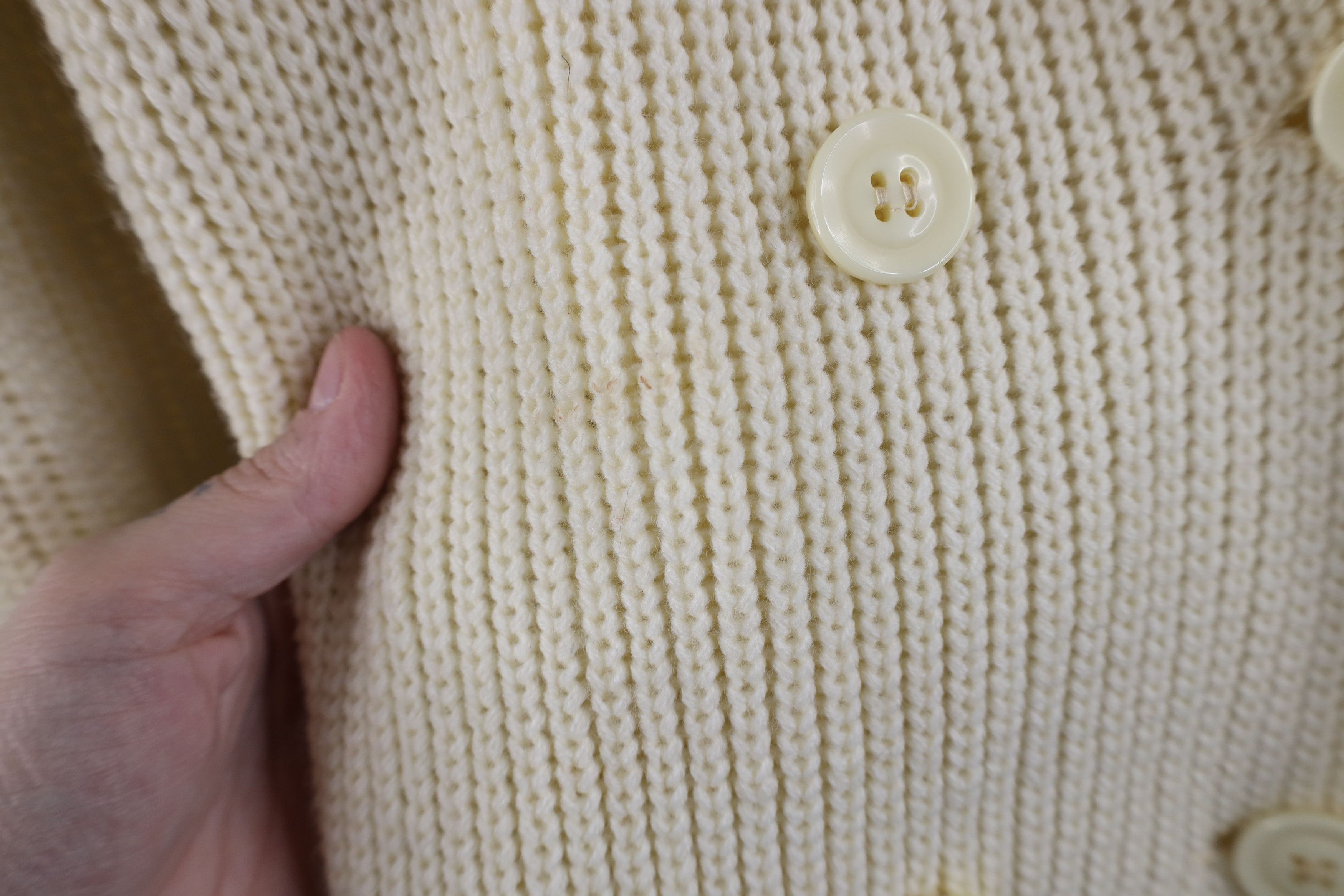 Vintage Vintage 70s Streetwear Ribbed Knit Blazer Cardigan Sweater Size M / US 6-8 / IT 42-44 - 5 Thumbnail