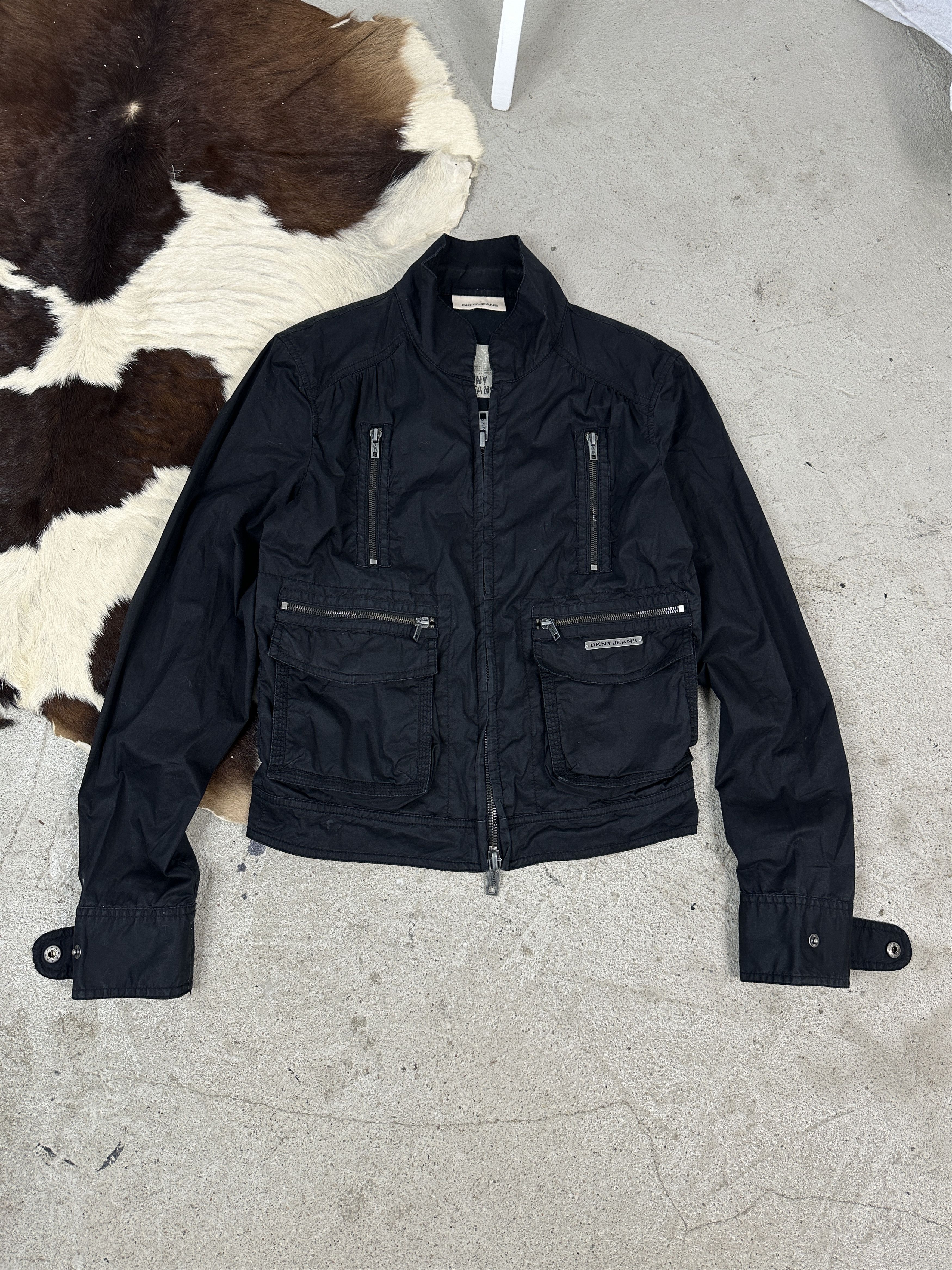 Vintage Y2K DKNY Multipocket Double Zip Jacket