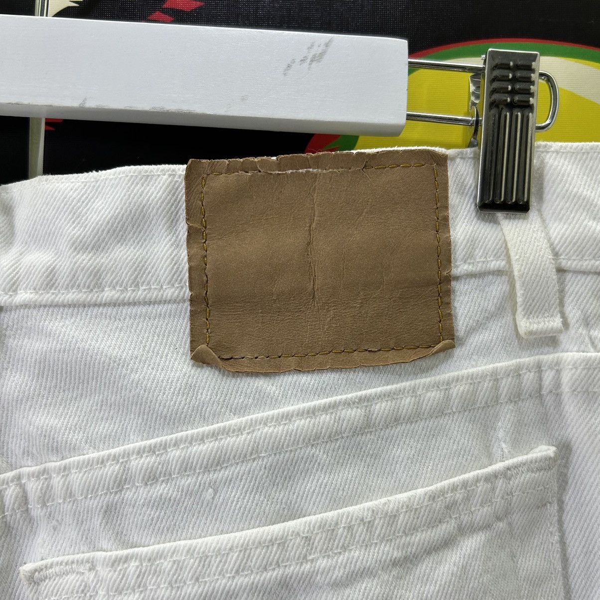 Levi's Vintage Levi’s 525 90s USA White Distressed Denim Size US 30 / EU 46 - 14 Thumbnail