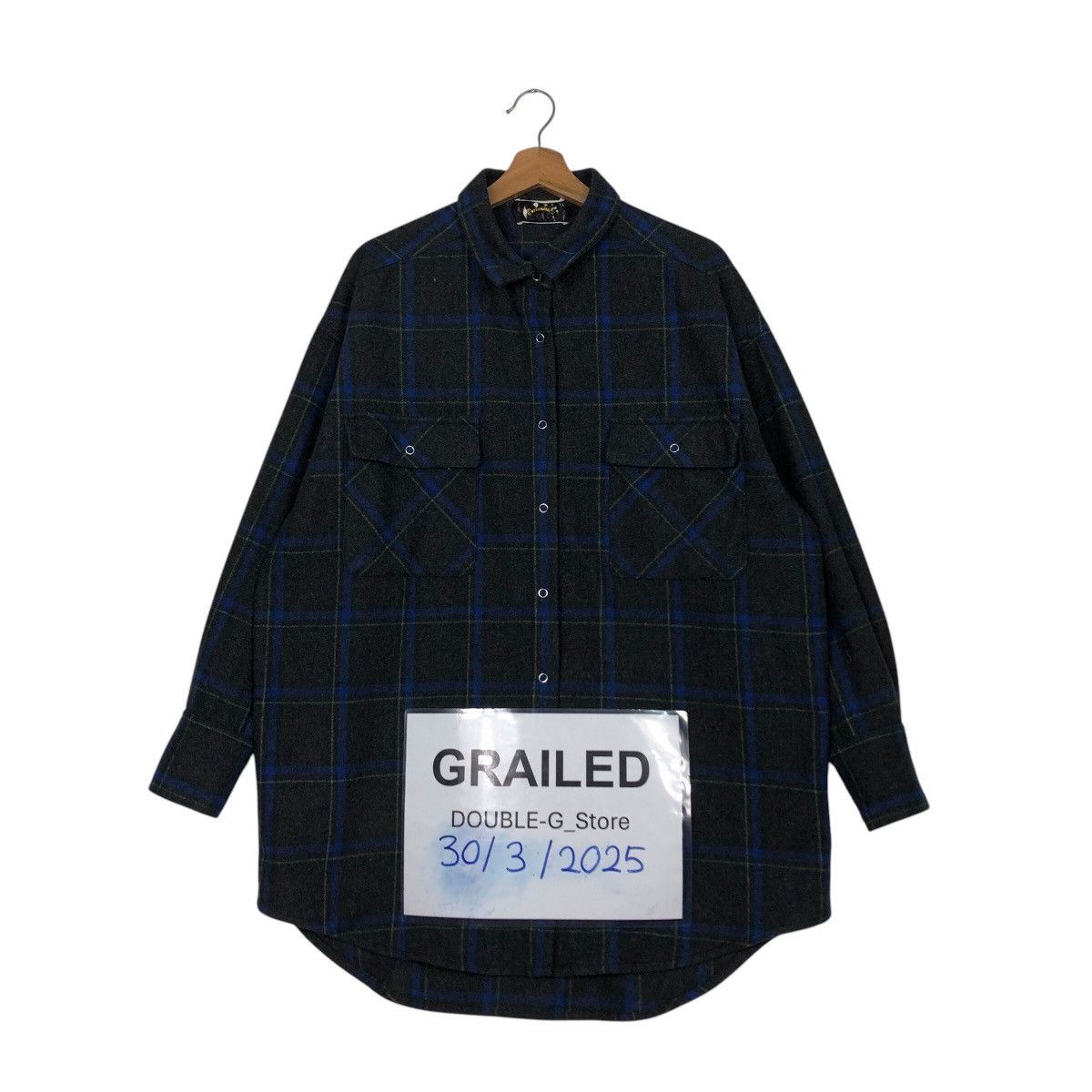 Japanese Brand × Vintage 📌Vintage Chore Worker Flannel Jacket Tartan Issey Miyake Size US M / EU 48-50 / 2 - 1 Thumbnail