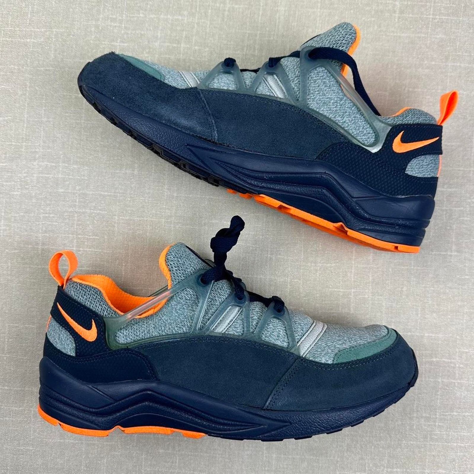 Nike 2015 Nike Air Huarache Light "Navy Citrus" Men 9.5 Size US 9.5 / EU 42-43 - 2 Thumbnail