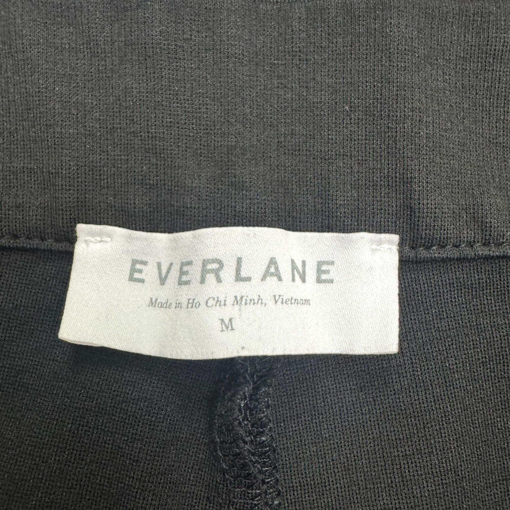 Everlane Everlane Pants Womens Medium Black Side Zip Ponte Crop Ankle Straight Work Size 32" / US 10 / IT 46 - 5 Thumbnail