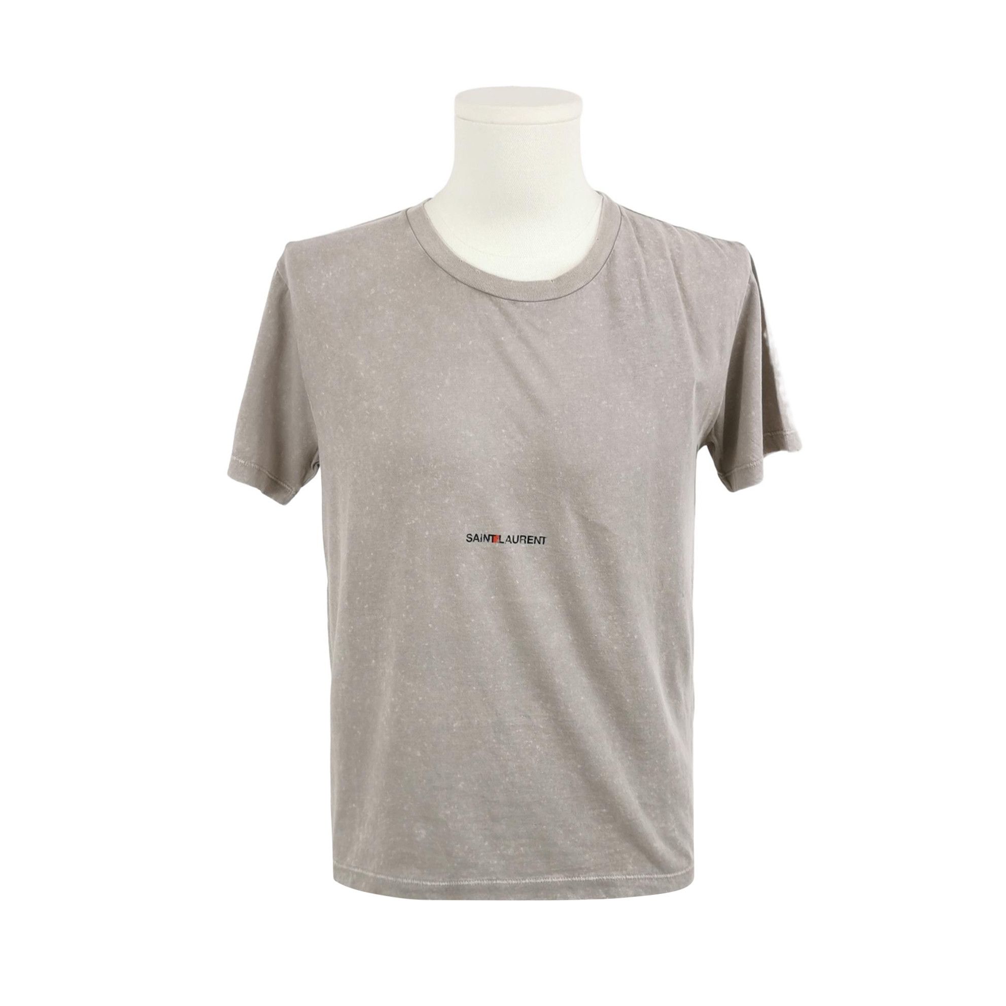 Saint Laurent Paris Saint Laurent Logo Cotton T-Shirt Size S Size US S / EU 44-46 / 1 - 1 Thumbnail