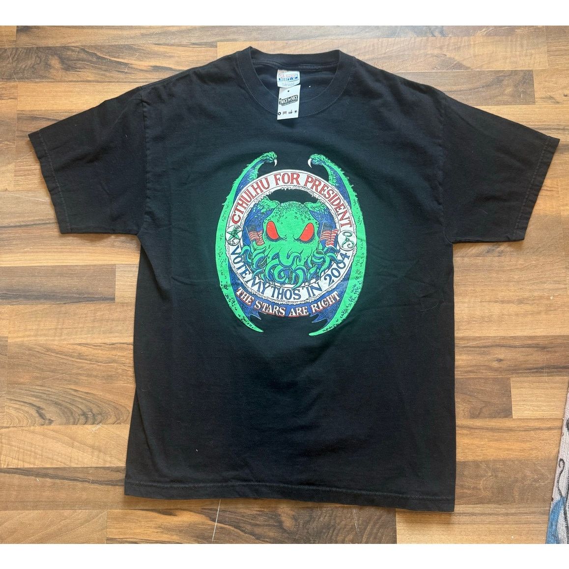 Hanes 2004 Cthulhu For President Vote Mythos Size Large Size US L / EU 52-54 / 3 - 1 Thumbnail