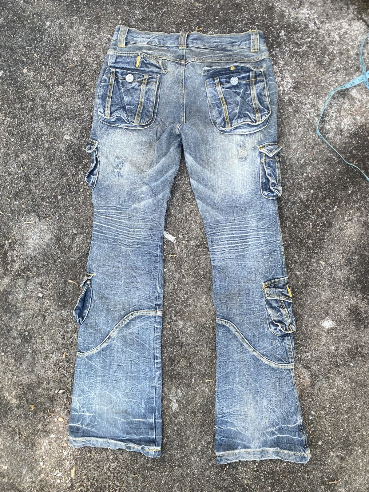 Japanese Brand Zerosail distressed tactical jeans ripped knee punk style Size US 30 / EU 46 - 17 Thumbnail