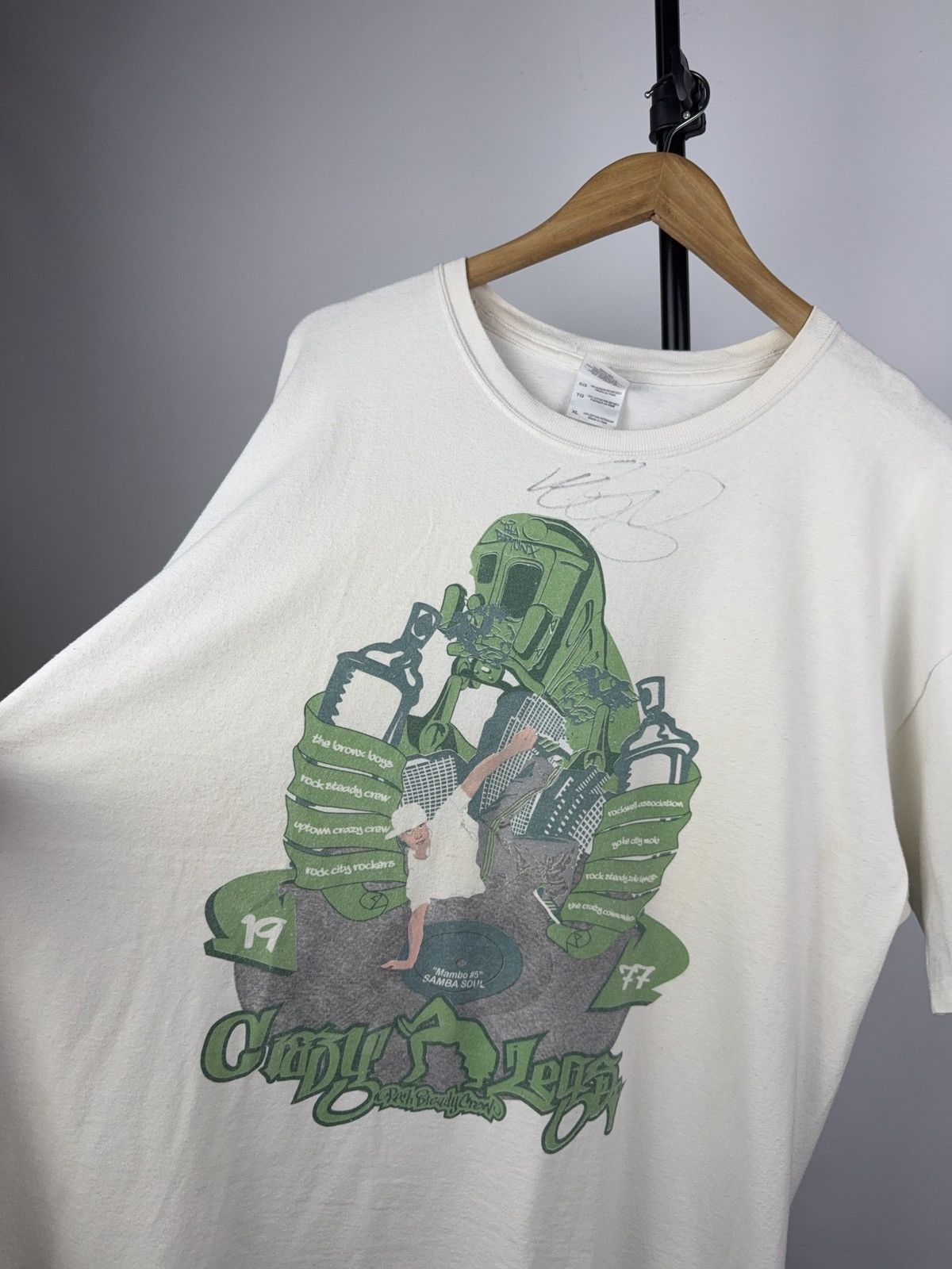 Vintage Crazy Legs B-Boy Tee XL – Rock Steady – Possibly Signed Size US XL / EU 56 / 4 - 3 Thumbnail