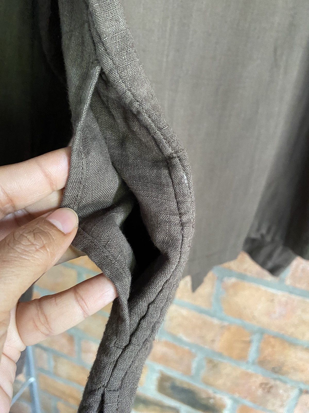 Issey Miyake Plantation collarless shirt Size M / US 6-8 / IT 42-44 - 4 Thumbnail