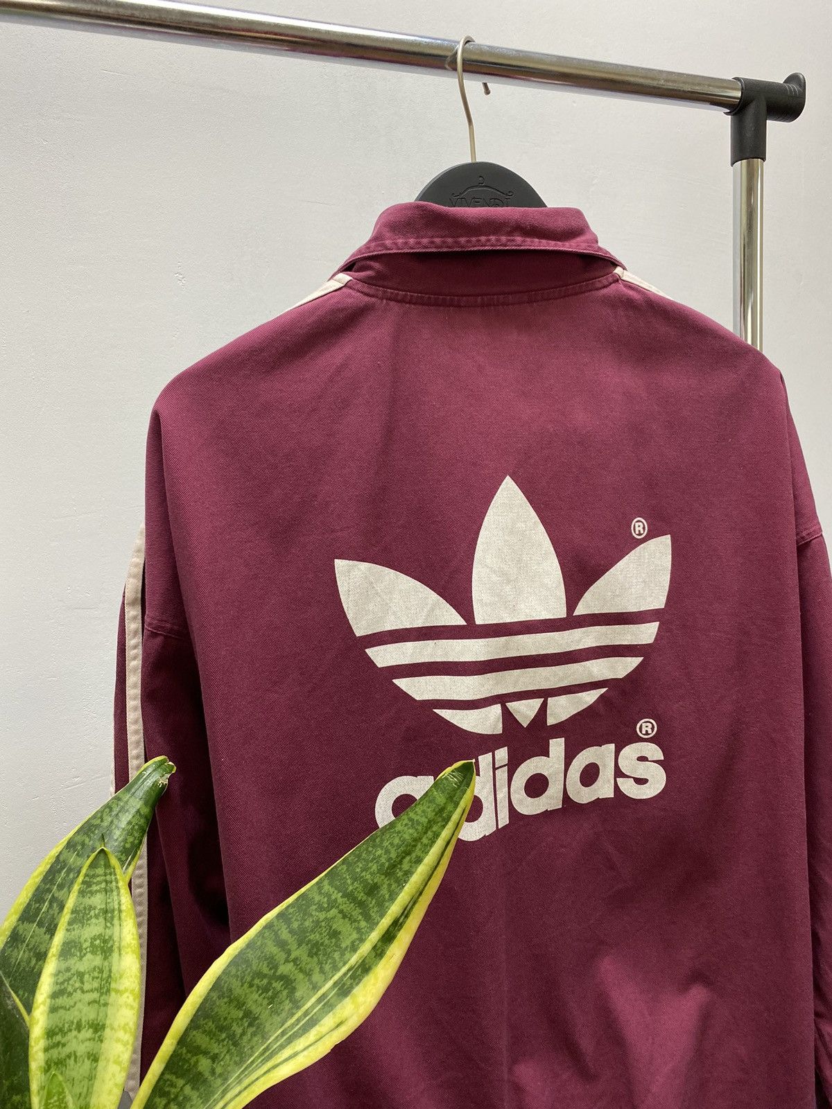 Adidas × Vintage Vintage Adidas Jacket Baggy Big Logo Cotton Y2K 80s Size US L / EU 52-54 / 3 - 23 Thumbnail