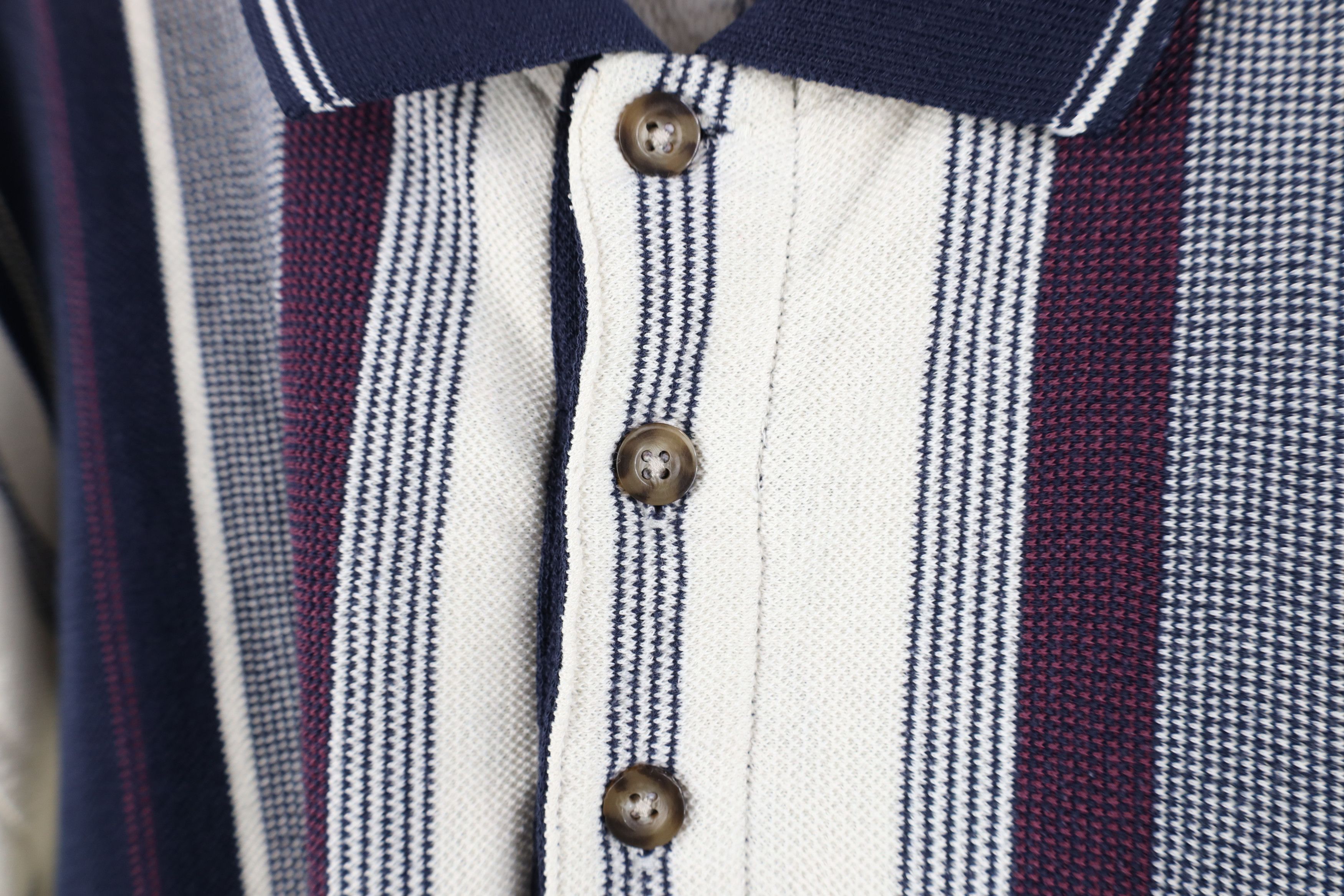 Vintage Vintage 90s Streetwear Knit Long Sleeve Pullover Polo Size US XL / EU 56 / 4 - 6 Thumbnail
