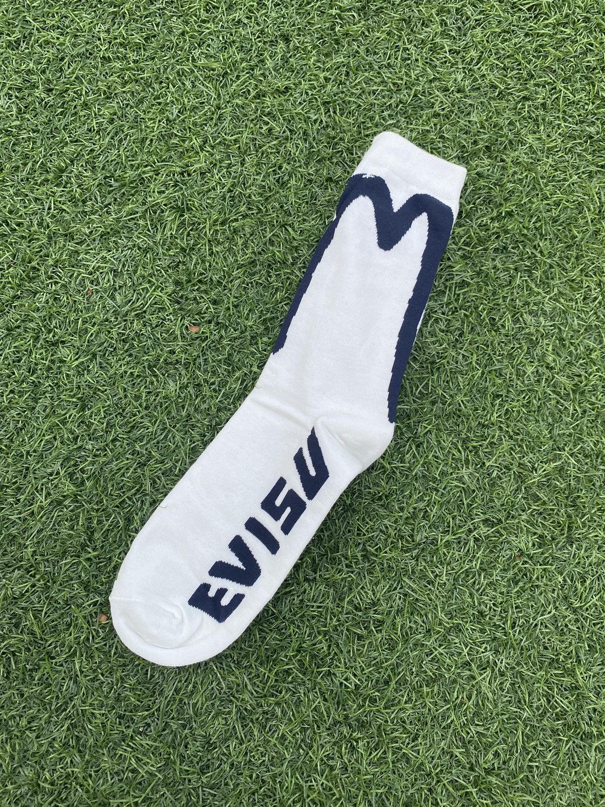 Evisu × Japanese Brand EVISU SOCKS BLACK BRUSHSTROKE DAICOCK Size 32 - 4 Thumbnail