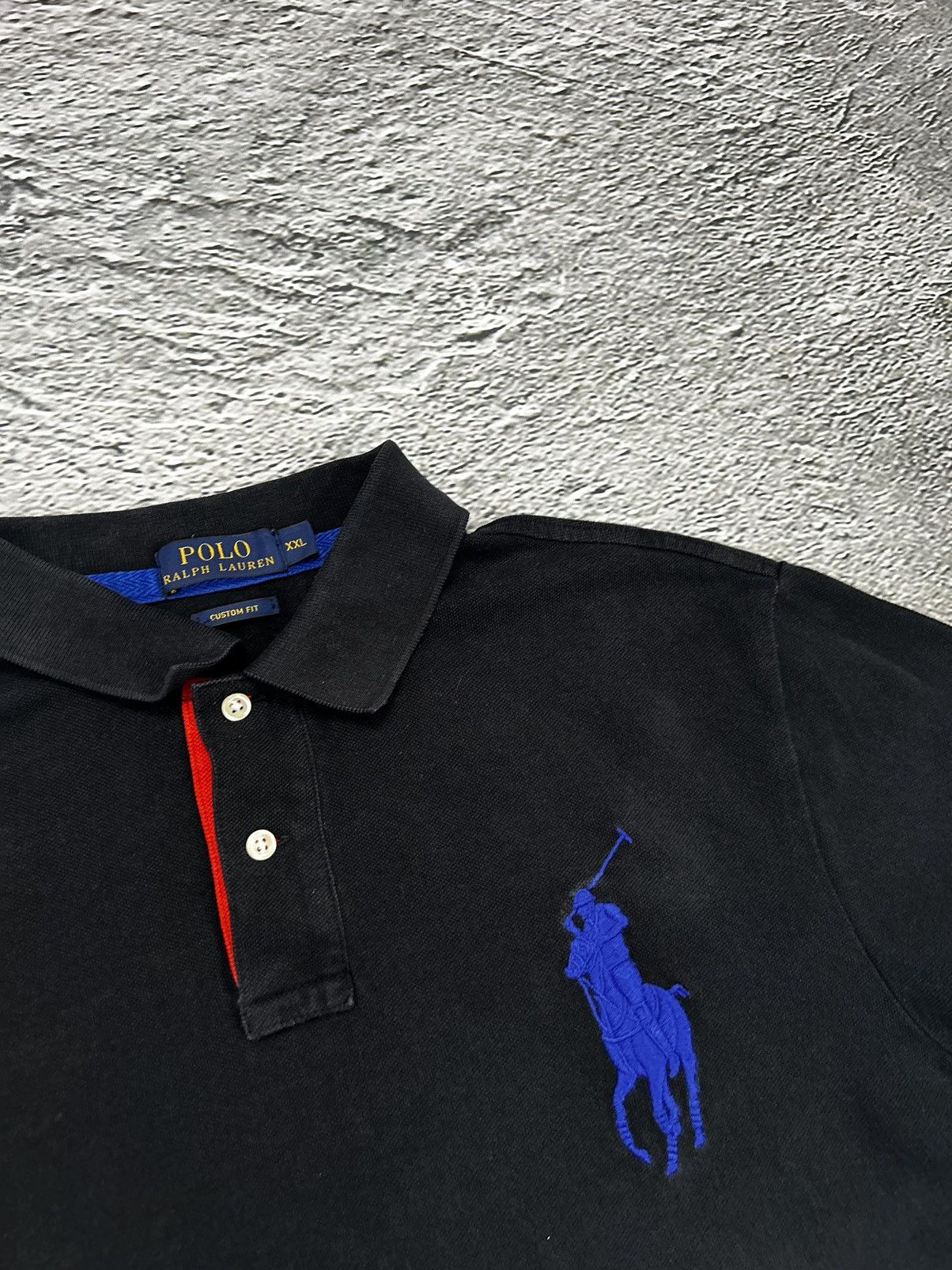 Polo Ralph Lauren Chief Keef Polo Ralph Lauren black blue big pony T-shirt Size US XXL / EU 58 / 5 - 2 Thumbnail
