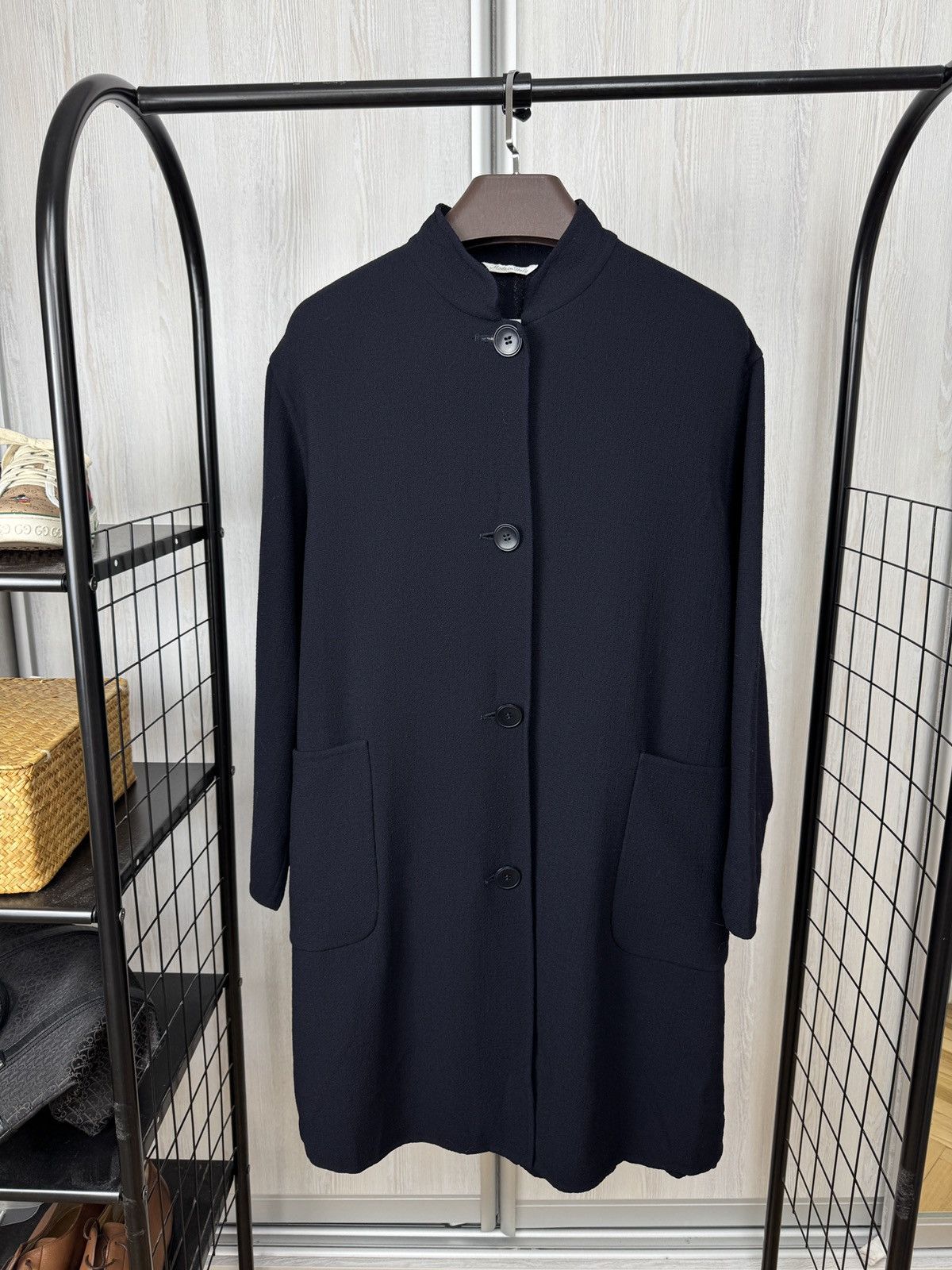 Max Mara Max Mara midnight blue shirt-style wool coat Size M / US 6-8 / IT 42-44 - 1 Thumbnail