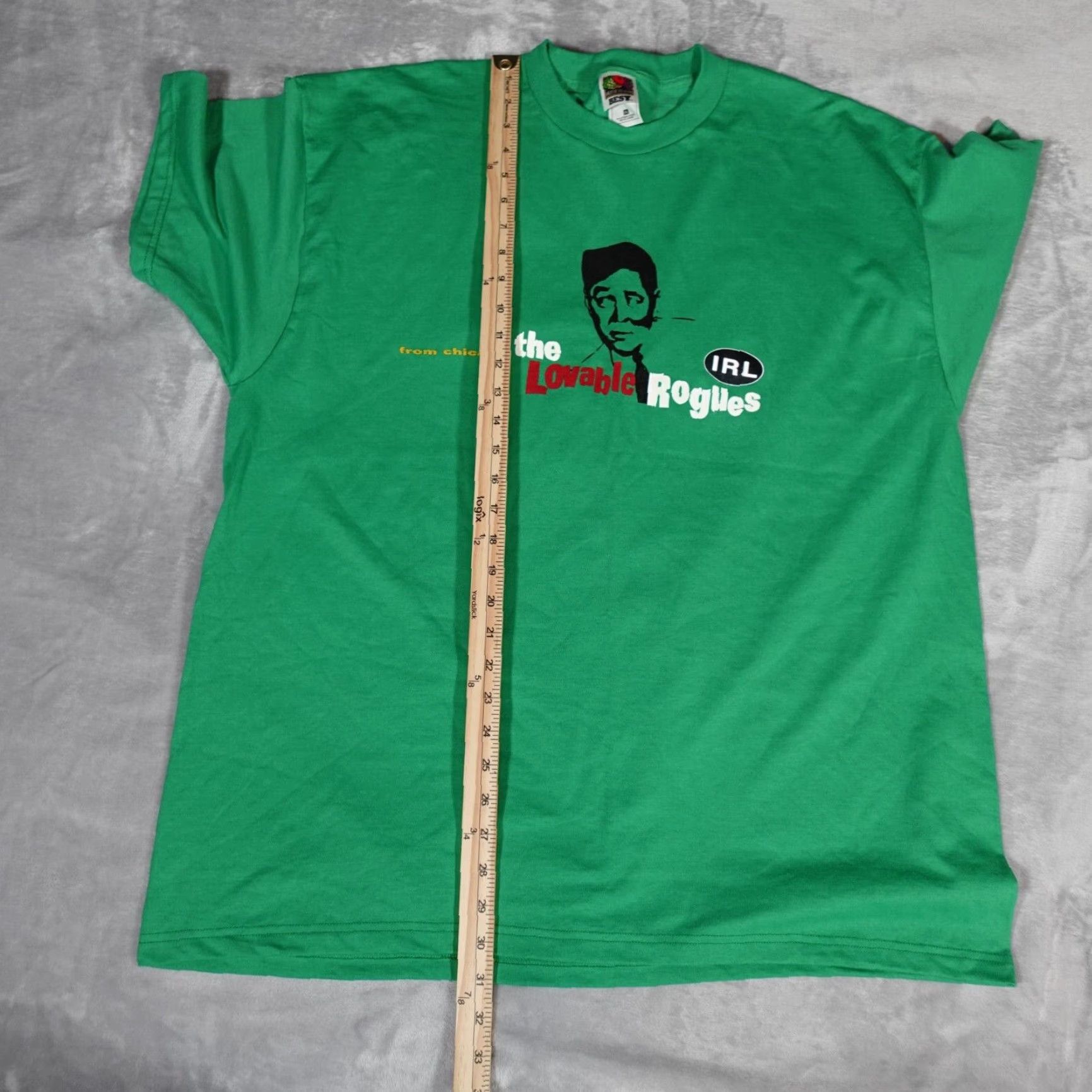 Vintage VINTAGE Music Band T-Shirt Mens 2XL Short Sleeve Green Cotton 2000s Logo Graphic Print Size US XXL / EU 58 / 5 - 6 Thumbnail