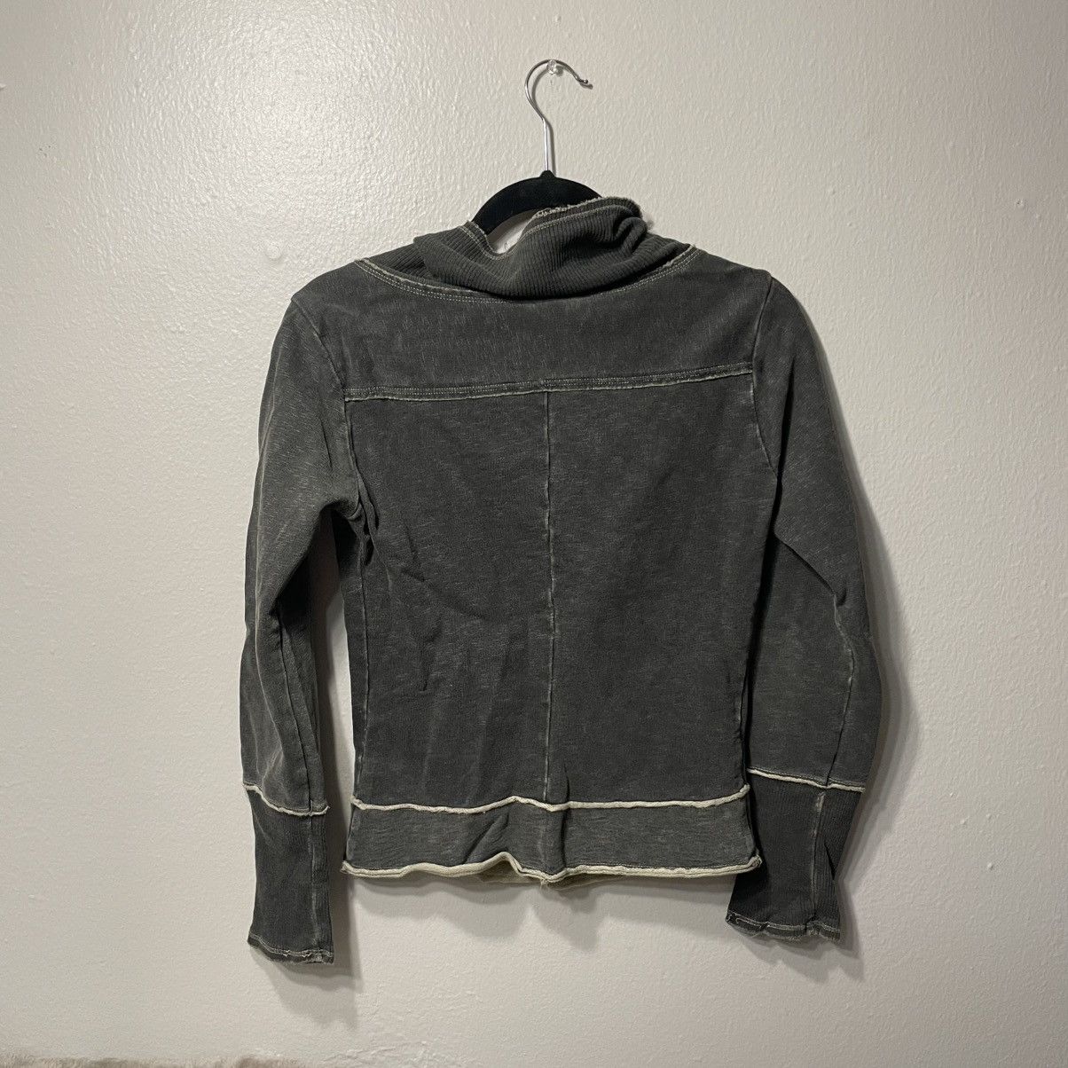 Diesel Vintage Diesel Grey Assymetrical Zip Up Cardigan Hoodie Size M / US 6-8 / IT 42-44 - 3 Thumbnail