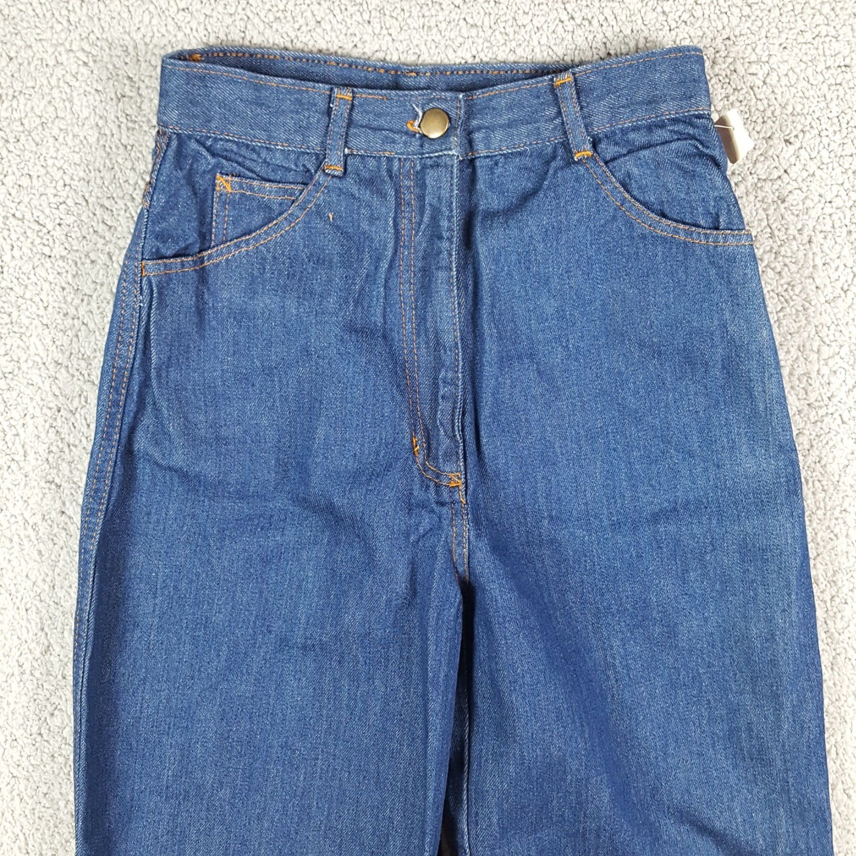 Vintage VINTAGE Sanroy 80s High Waist Tapered Leg Relaxed Jeans Women's Size 10 Blue Denim Boho Retro Size 32" / US 10 / IT 46 - 2 Thumbnail