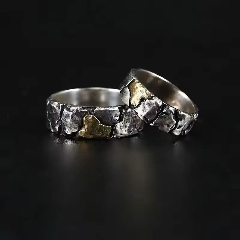 Vintage Vintage Style Adjustable Silver 925 Crack Flaw Ring Size ONE SIZE - 2 Thumbnail