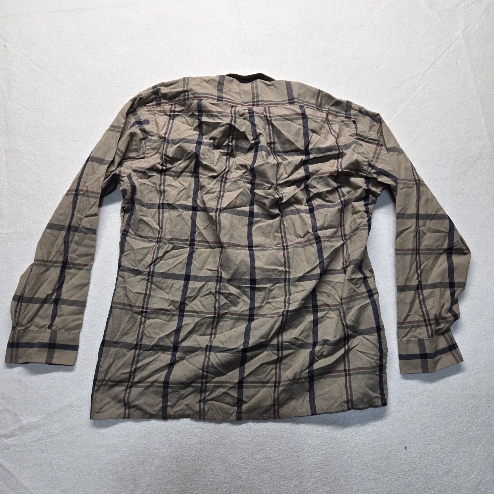 Vintage VINTAGE The Fox Collection Shirt Long Sleeve Men L Large Brown Check Checkered Button Up Size US L / EU 52-54 / 3 - 7 Thumbnail