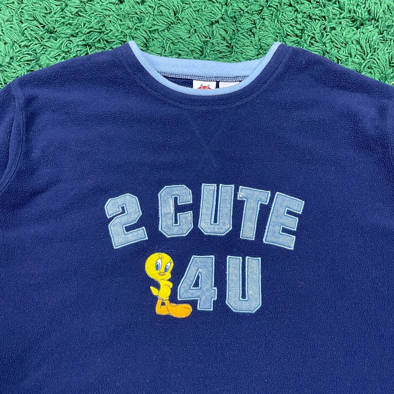 Vintage × Warner Bros Looney Tunes Tweety Bird 2 Cute 4 U fleece sweater 26W Size XL / US 12-14 / IT 48-50 - 2 Thumbnail
