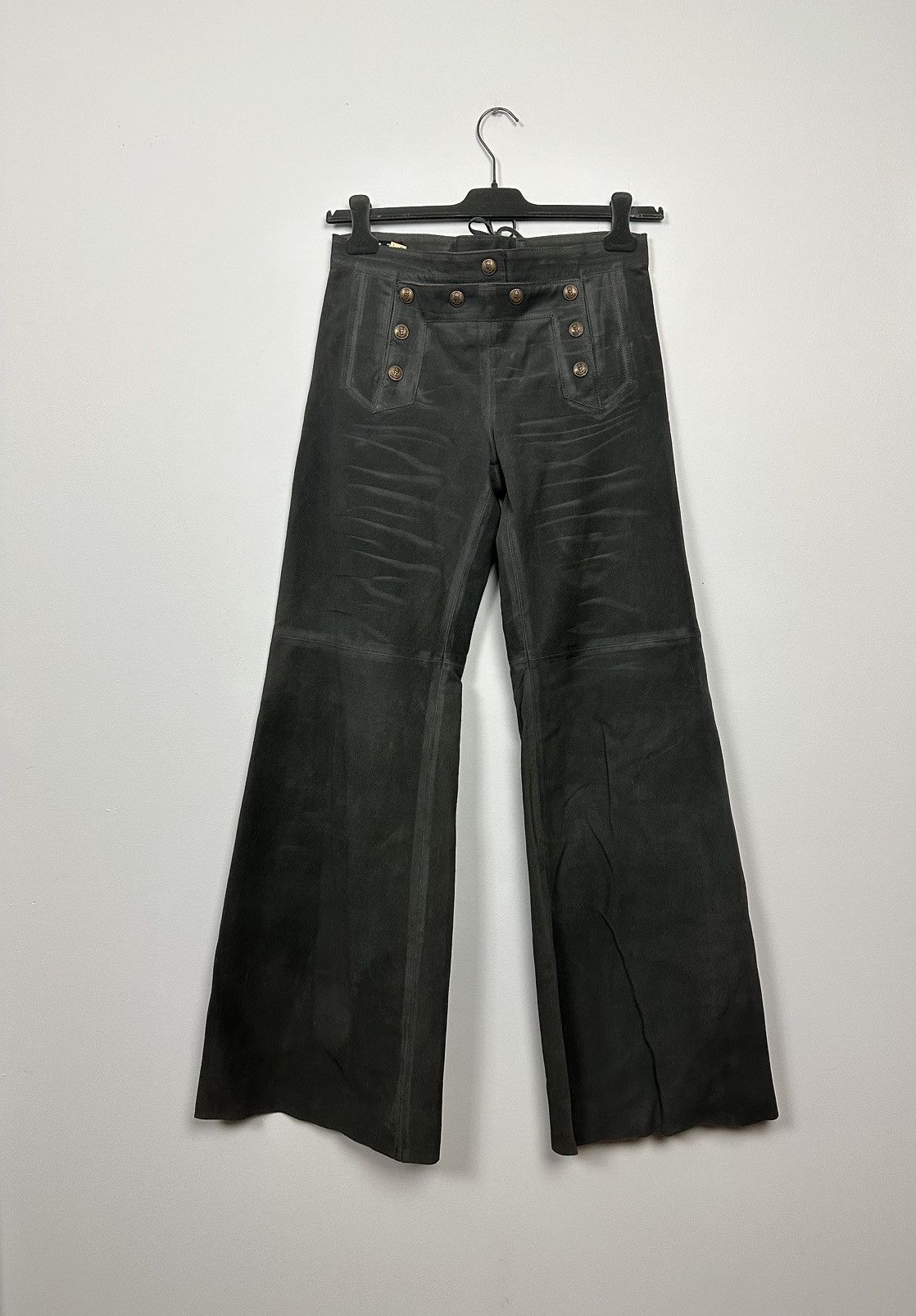 JPG Jeans Corset Laced Cowboy Leather Pants