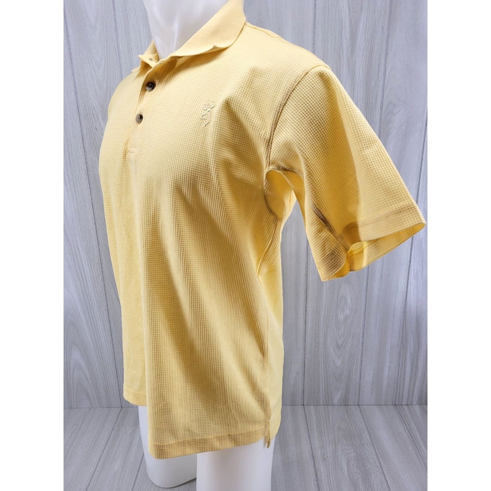 Vintage Browning Polo Shirt Mens Size S Short Sleeve Yellow Logo Classic Hunting Outdoor Golf Shirt Size US S / EU 44-46 / 1 - 2 Thumbnail